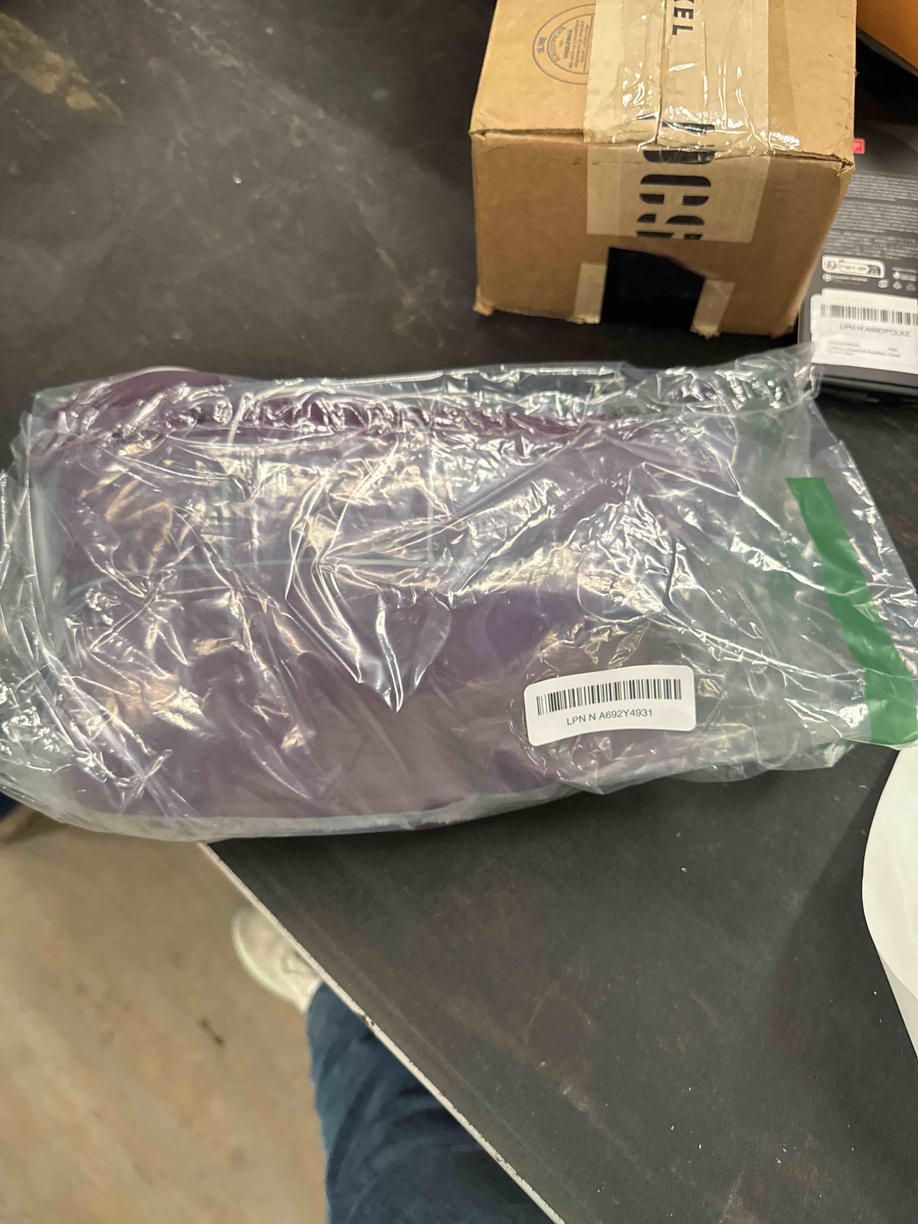 Condition photo showing Good Condition for Lelepet Warm Dog Coat Waterproof Dog Jacket for Medium Dogs Reflective Fleece Vest with Adjustable Buckle Hook & Loop Windproof Cold Weather Coats for Small Medium Large Dogs, Dark Purple, M M Dark Purple