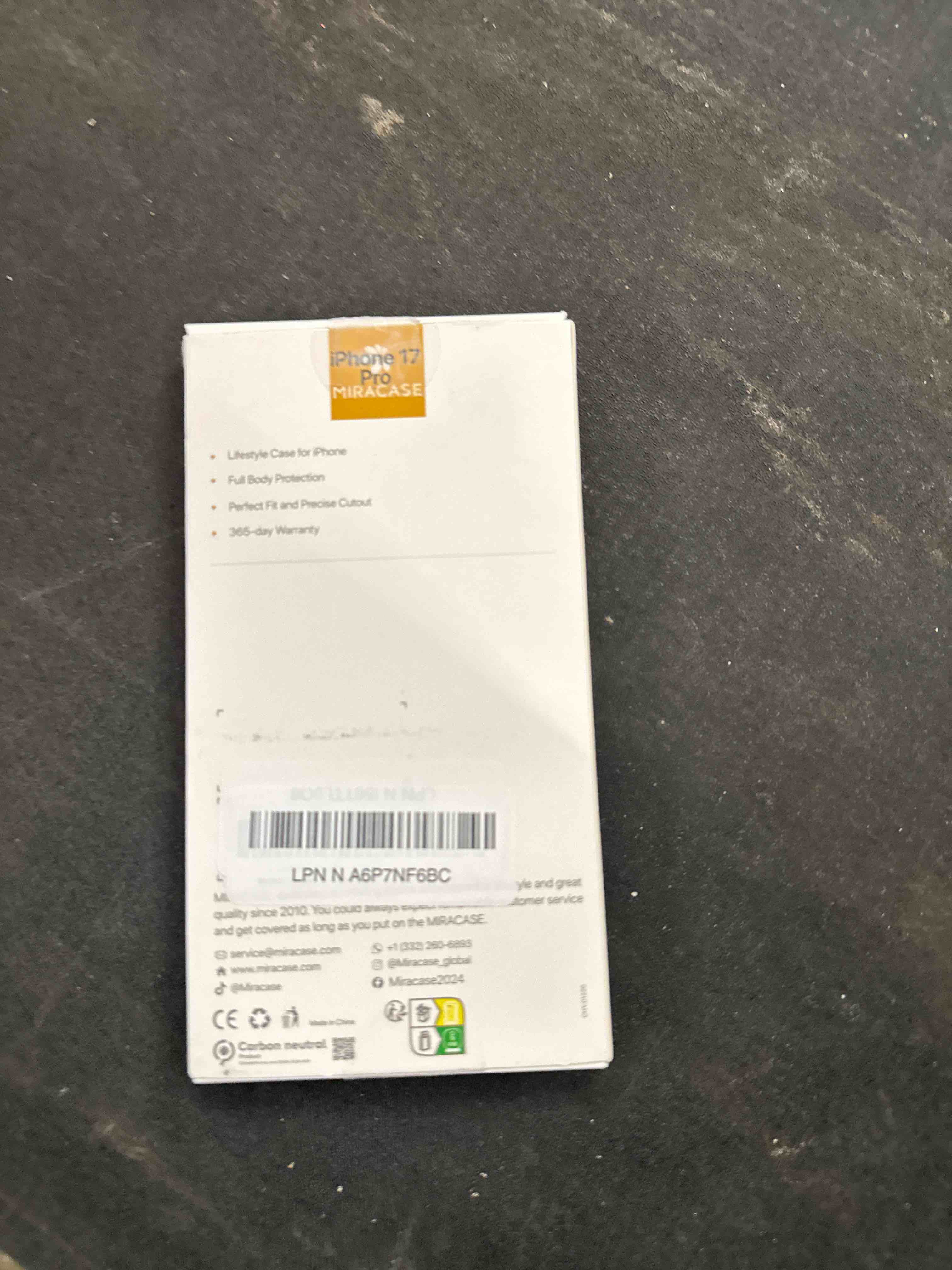 Condition photo showing Good Condition for Miracase Magnetic for iPhone 17 Pro Case, Compatible with MagSafe, Integrated Silicone Camera Control Cover, 3.0mm Thicken Shockproof Drop Protection Phone Case for 17 Pro,Orange