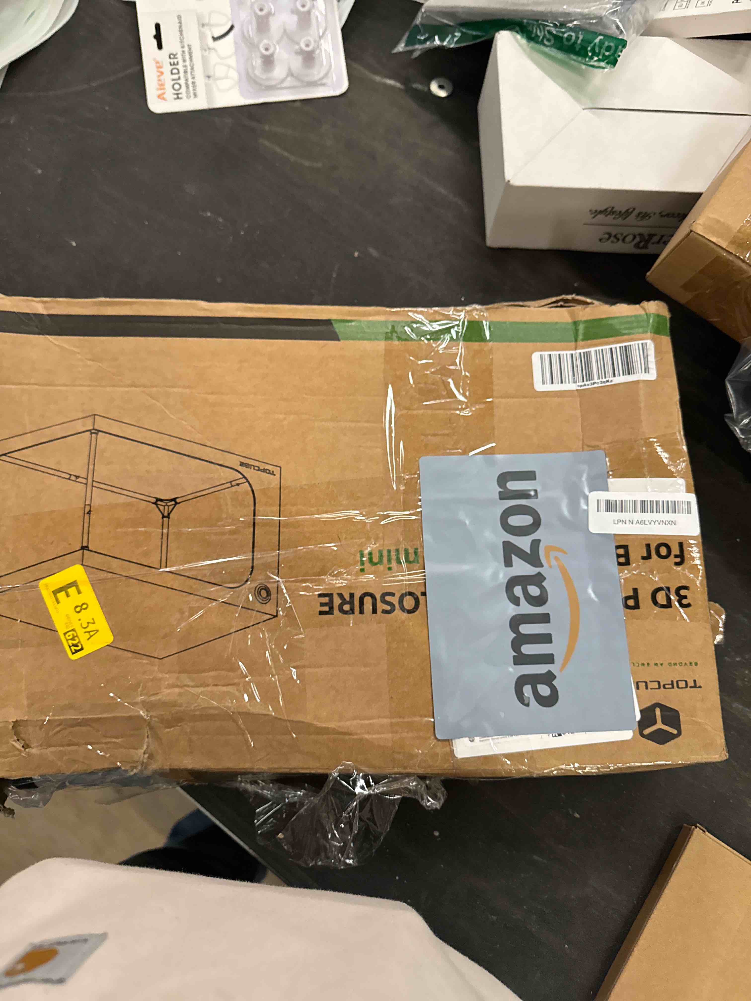 Condition photo showing Good Condition for 3D Printer Enclosure for Bambu Lab A1 Mini Combo, Stainless Steel Frame Enclosure with LED Light, Fireproof Dustproof Noise Reduction Constant Temperature 3D Printer Cover, 735x495x495MM For A1 mini Combo