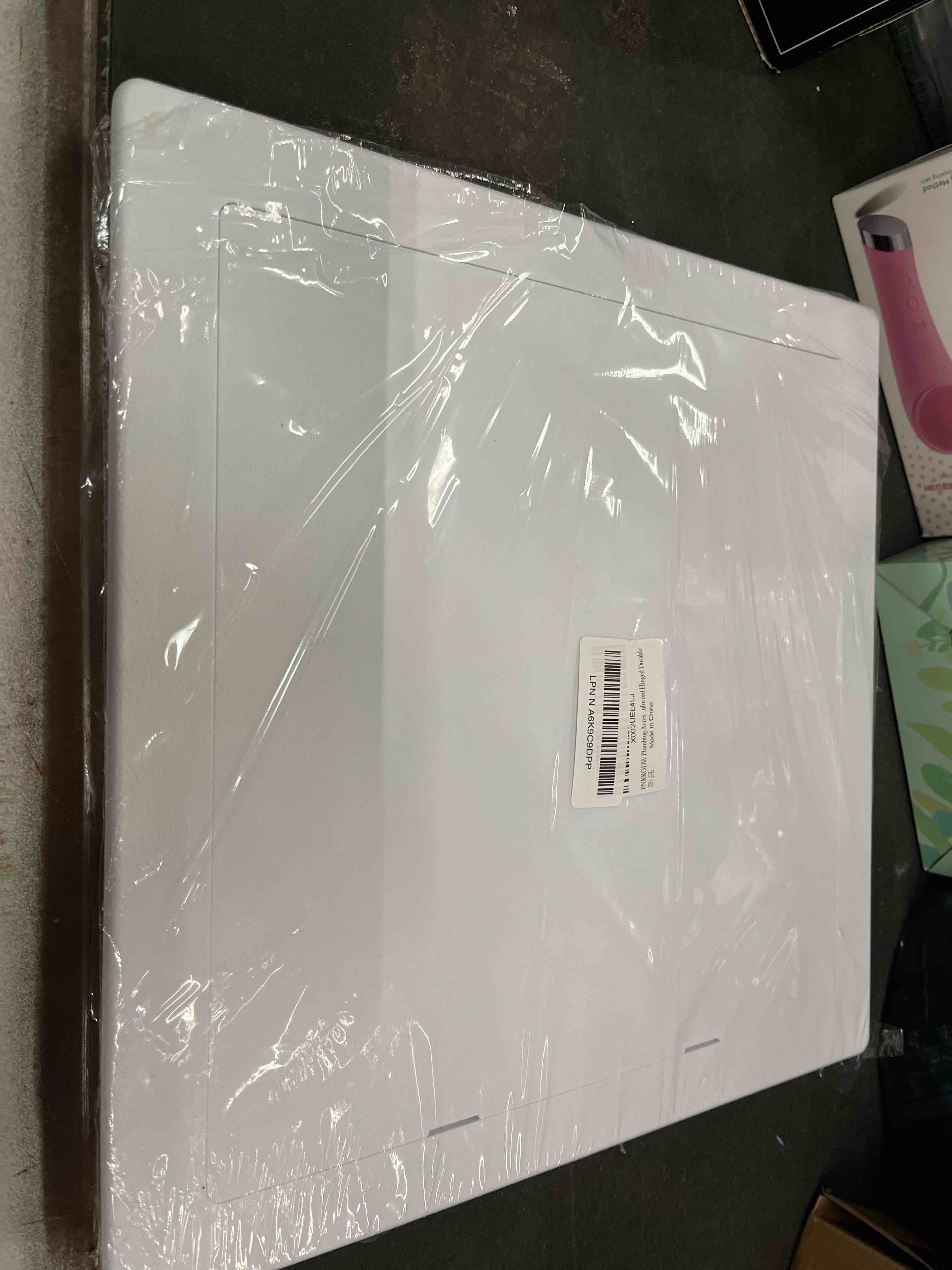 Condition photo showing Good Condition for Plumbing Access Panel for Drywall 12 x 12 Inch Plastic Access Door Removable Wall Access Panel Ceiling Reinforced Hinged Durable