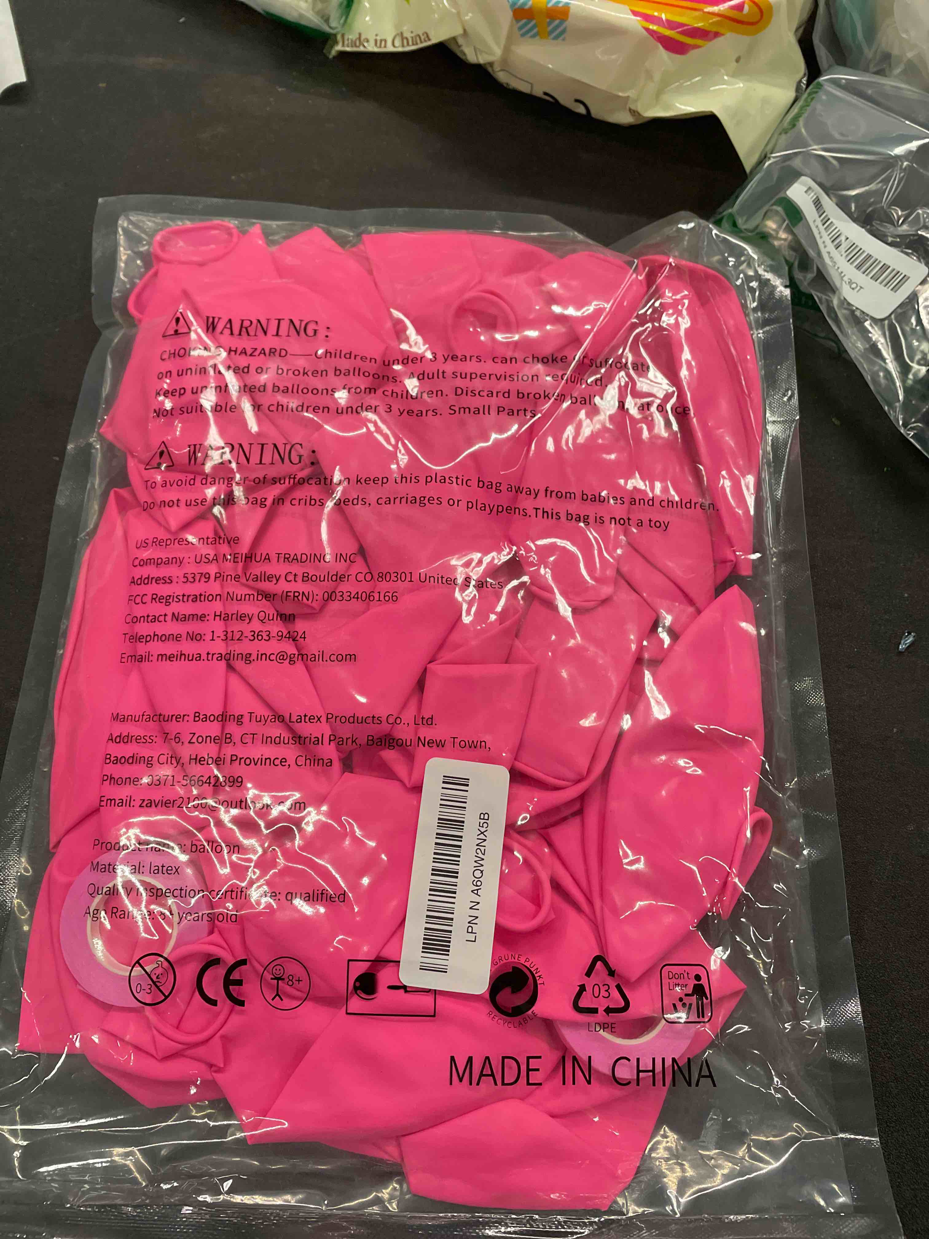 Condition photo showing Good Condition for 32Pcs Pink Big Balloons 18 Inch, Round Large Latex Party Balloons for Birthday Wedding Decorations. (pink)
