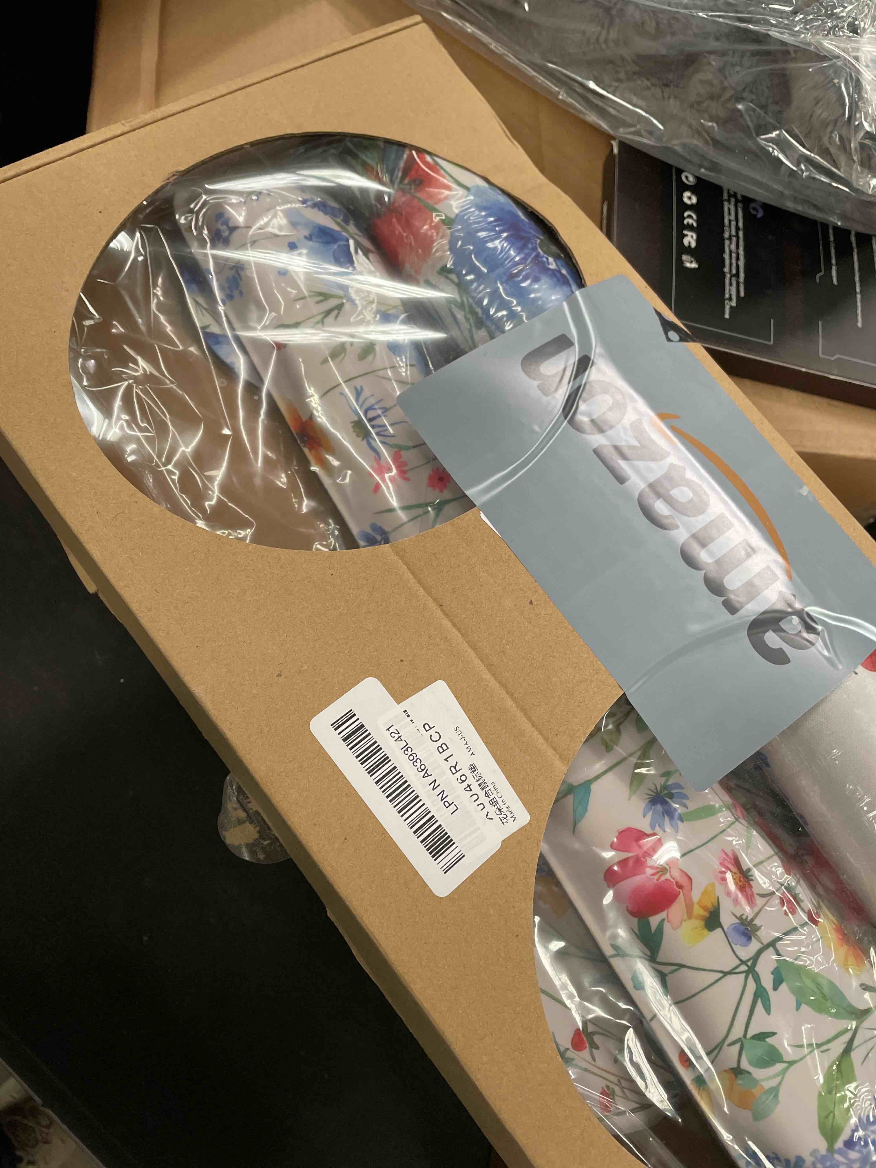 Condition photo showing Good Condition for Flower Mouse Pad Set Large Desk Matt for Desktop, Ergonomic Mouse Pad with Wrist Rest, Gaming Wrist Support Keyboard Mat Cup Coaster Set Cute Office Desk Decor Accessories XXL-Wild Flower