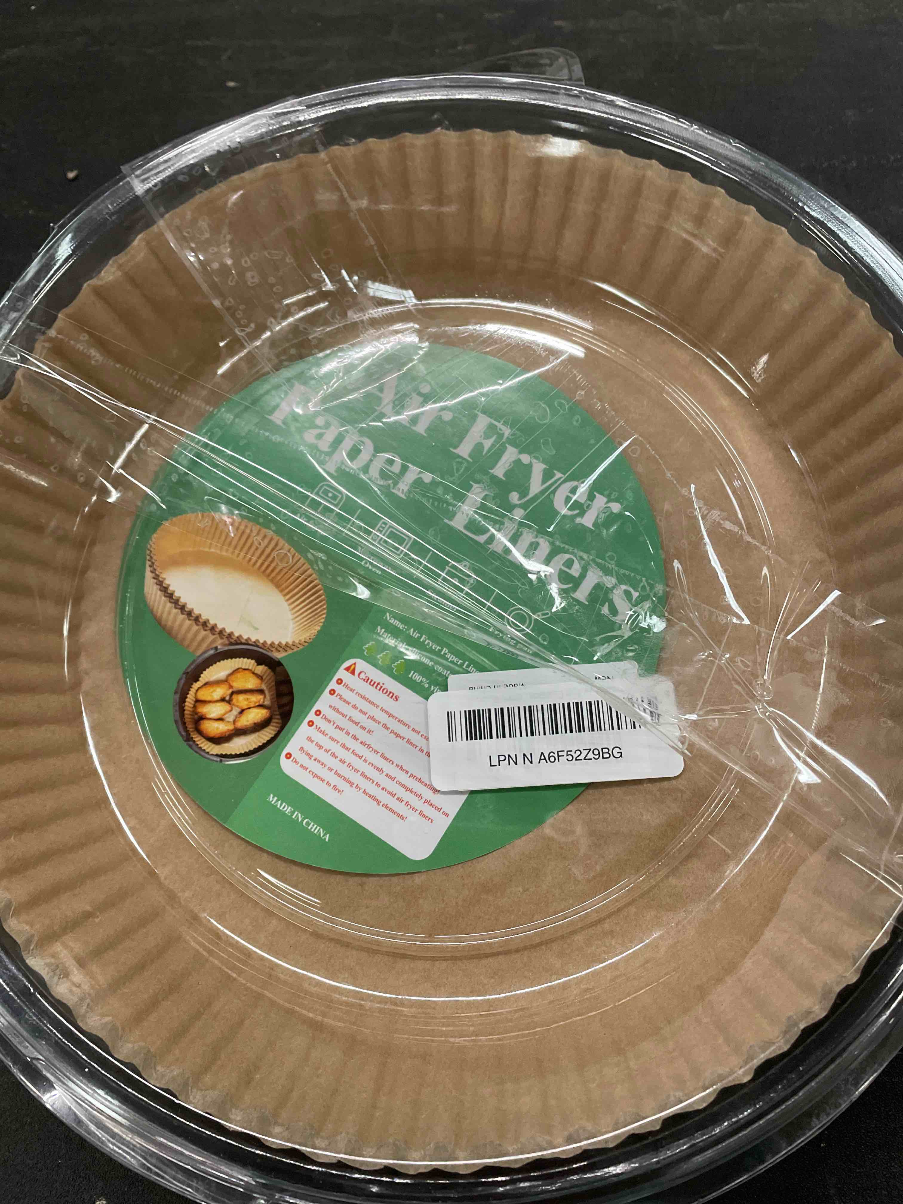 Condition photo showing Good Condition for 200PCS Air Fryer Liners Disposable: Round 7.9 Inch Non-Stick Airfryer Paper Liners - Food Grade Parchment Paper for 5 6 7 8 QT Air Fryer Baking and Roasting - Waterproof and OilProof (10 Inch on Top) Round - 7.9 inch