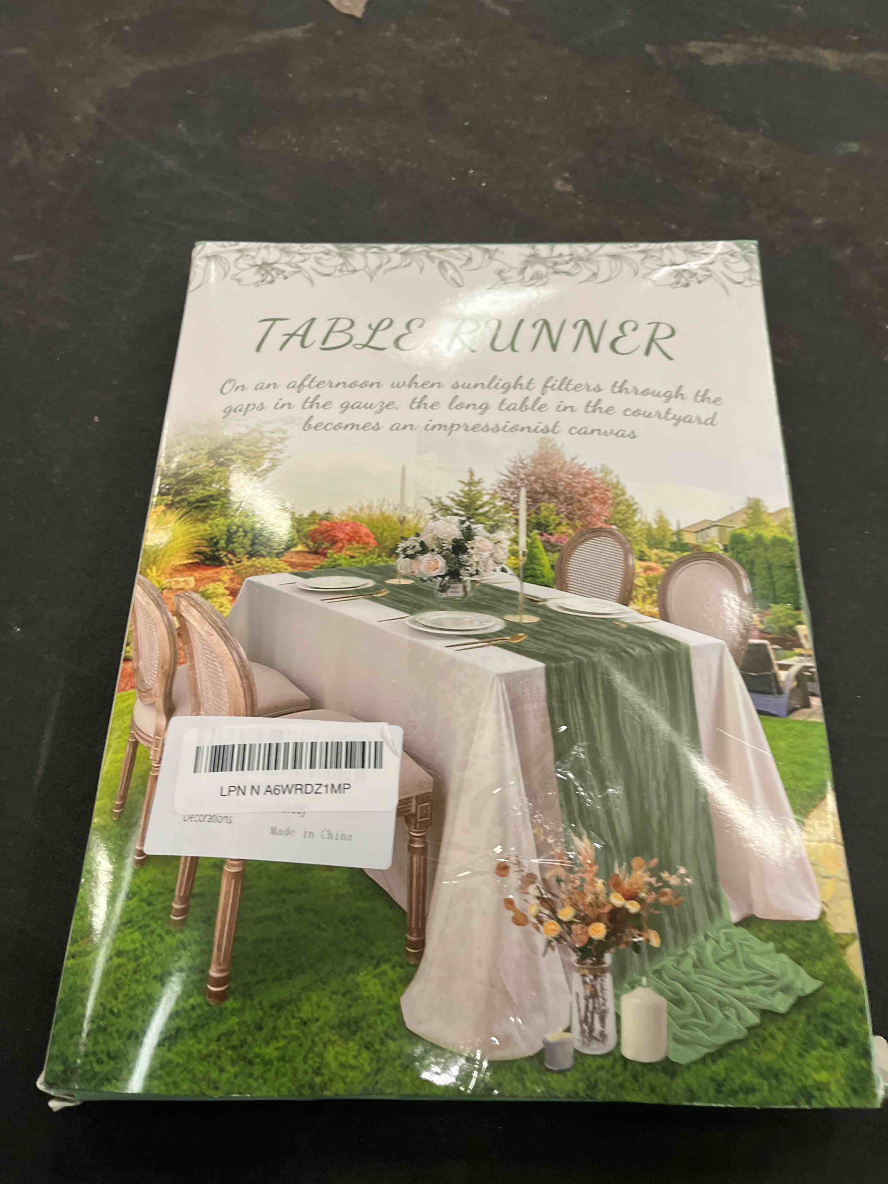 Condition photo showing Good Condition for 2 Pack Pink Cheesecloth Table Runner, 10Ft Boho Gauze Cheese Cloth Table Runners for Wedding, Party, Dinner, Baby Shower, 120 Inches Long Table Runner for Valentine's Day, Easter, Mother's Day Decor