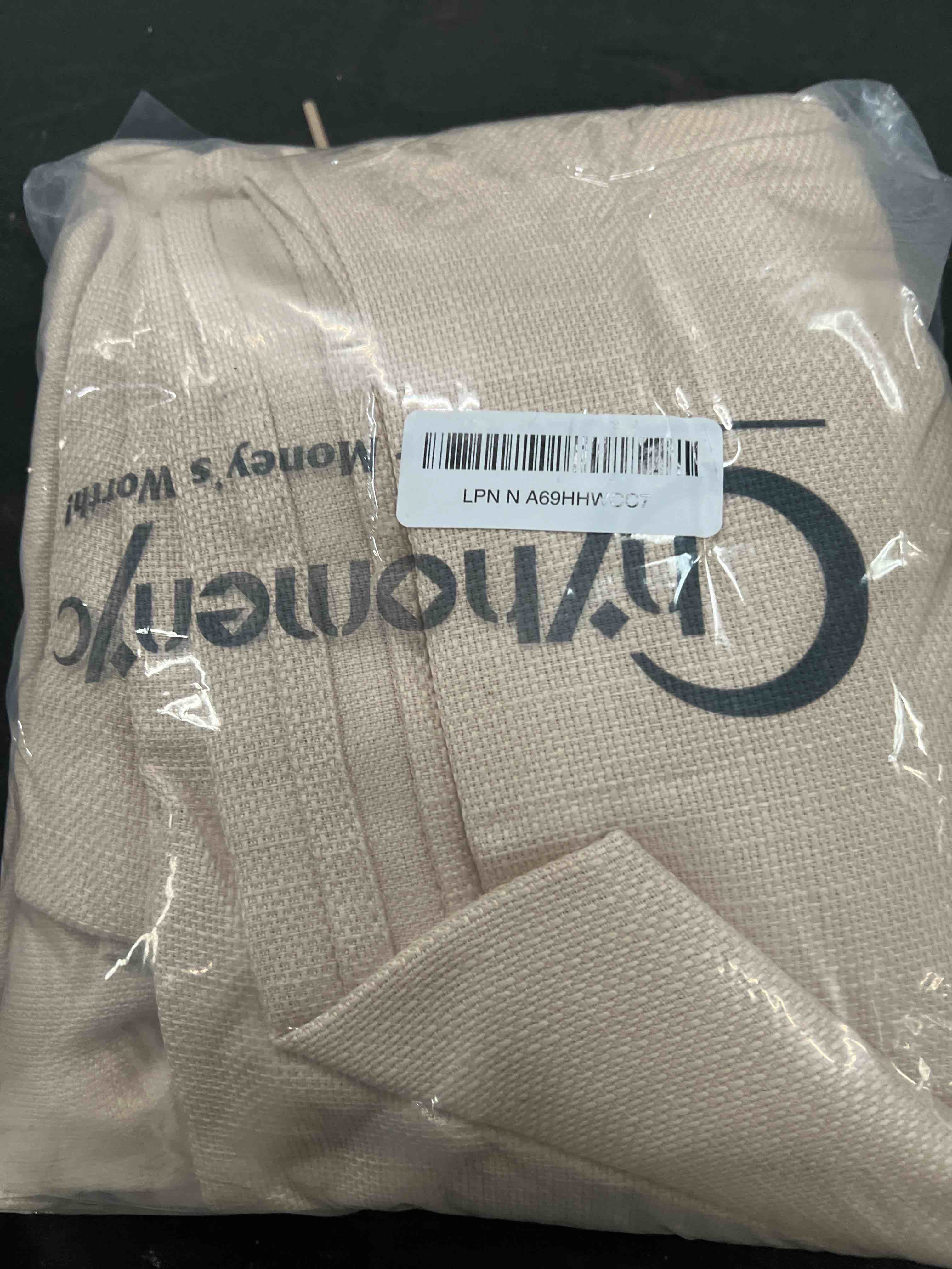 Condition photo showing Good Condition for Chyhomenyc Light Filtering Curtains 84 Inch Length 2 Panels Set, Faux Linen Textured Soft Airy Privacy Farmhouse Curtain Drapes for Living Room Bedroom, Each 40Wx84L Inches, Linen Color Linen 40"W x 84"L (Pack of 2)