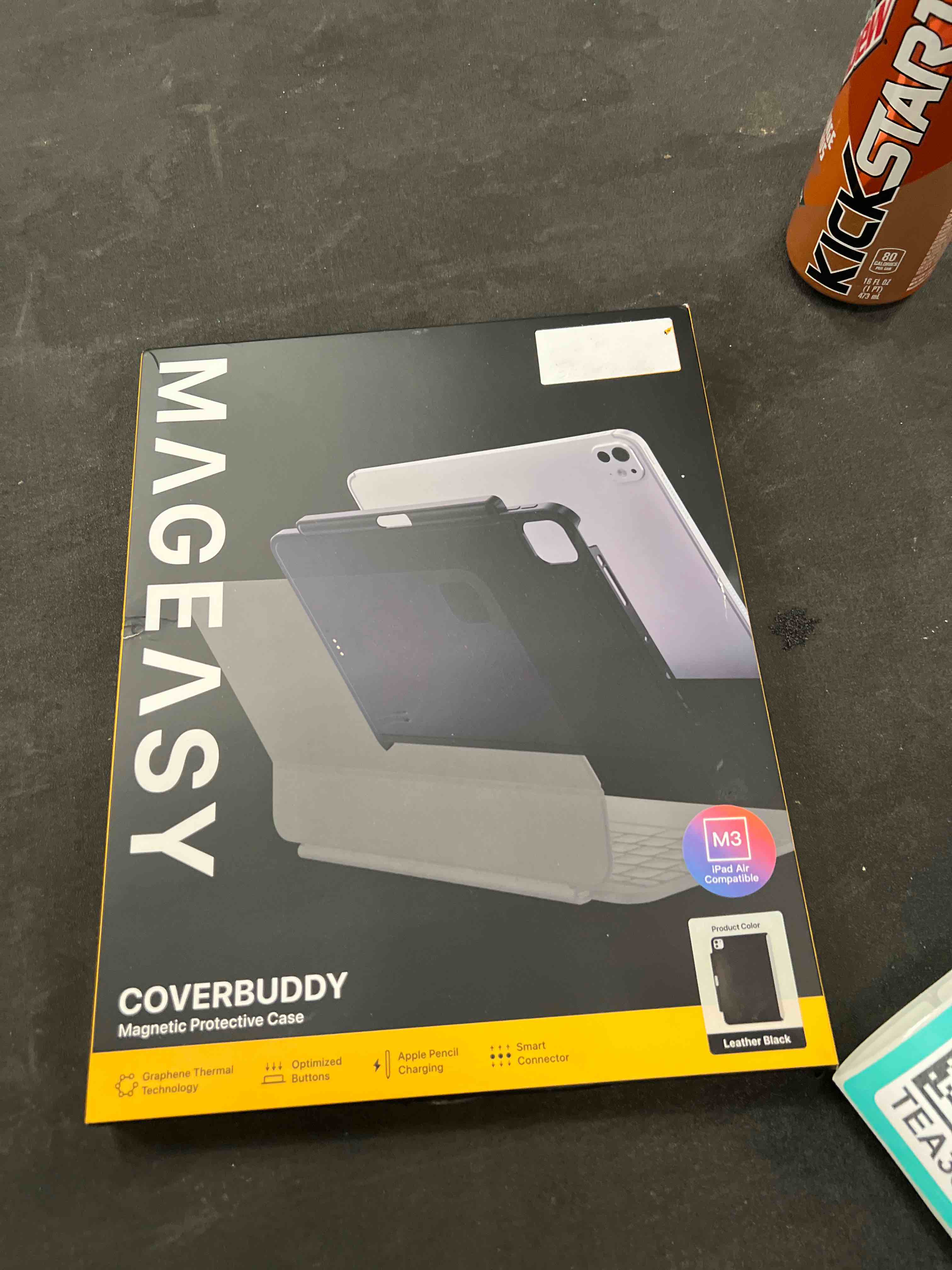 Condition photo showing Good Condition for MAGEASY CoverBuddy for M3/M2 iPad Air 13” (2024-2025) - iPad Air Case Compatible with Magic Keyboard, Enhanced Thickness & Heat Dissipation, with Pencil Holder - Black (5.0 Leather) M2/M3 iPad Air 13” (2024-2025) Black