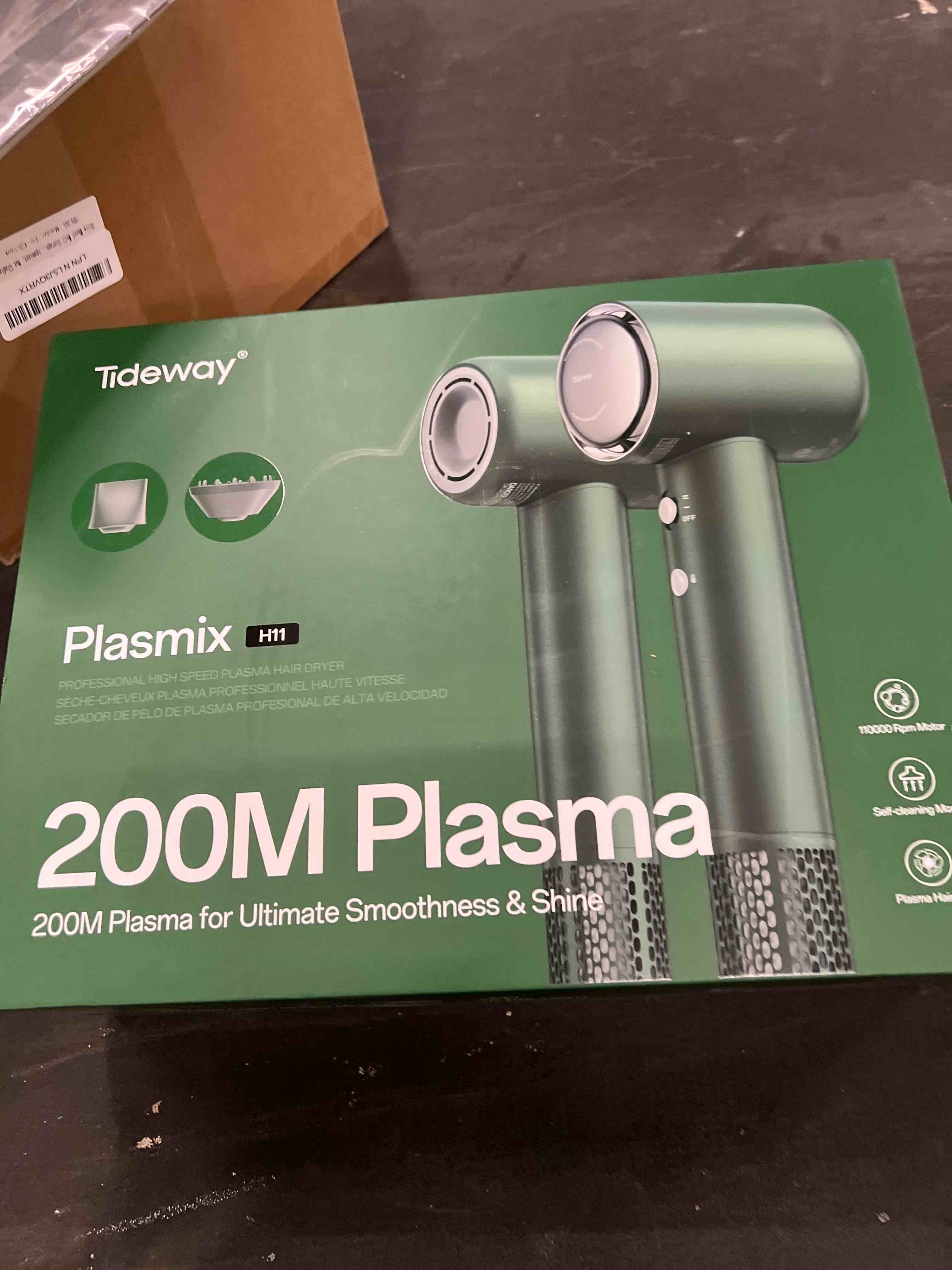 Condition photo showing Good Condition for Tideway Hair Dryer Professional High-Speed Ionic Blow Dryer 110,000 RPM, Compact Hair Dryer with Magnetic Diffuser, Fast Drying with Brushless Motor Low Noise Smart Temperature Control-H11 Green