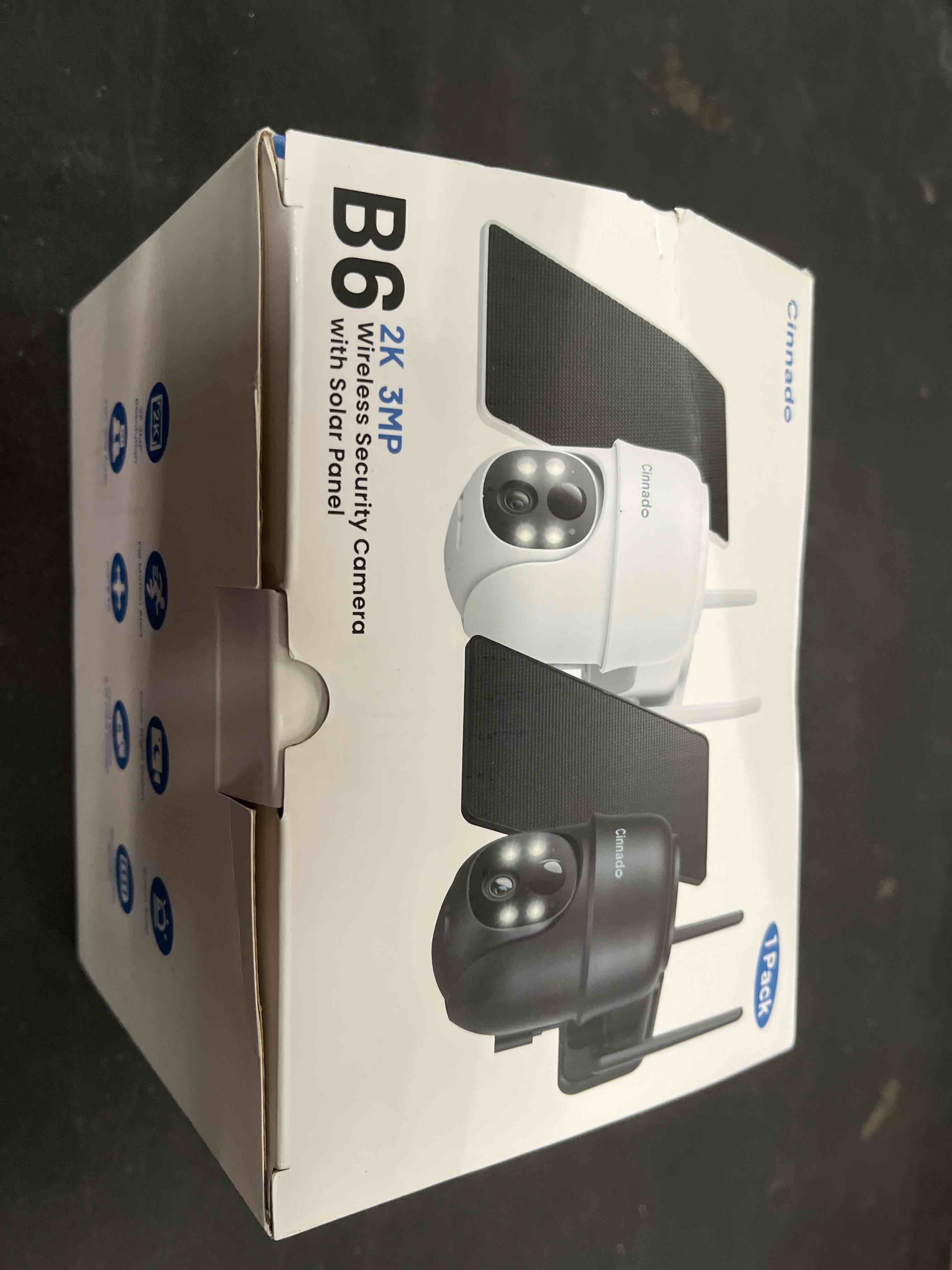 Condition photo showing Good Condition for Cinnado Security Cameras Wireless Outdoor-2K Cameras for Home Security Outside Solar/Battery Powered 2.4G WiFi, 360° Color Night Vision,2 Way Audio, PIR Human Detection,Compatible with Alexa