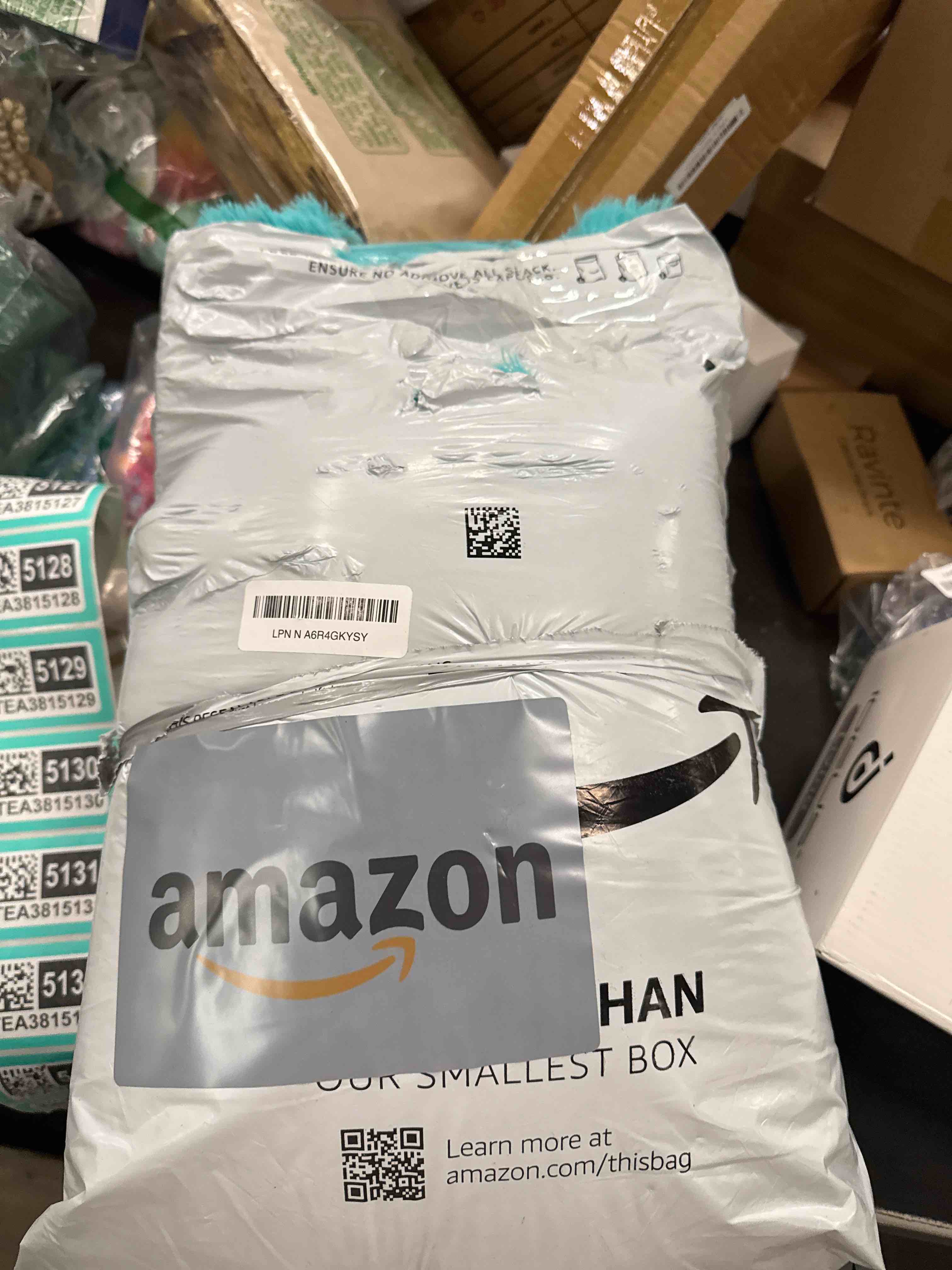 Condition photo showing Good Condition for Ophanie Teal Rugs for Bedroom Living Room, Fluffy Fuzzy Furry Carpet, Plush Soft Shaggy Bedside Indoor Floor 4x6 Area Rug for Kids Girls Boys Baby Teen Dorm Nursery Home Decor Aesthetic 4' x 6' (Bedroom 30-60ft²) Teal