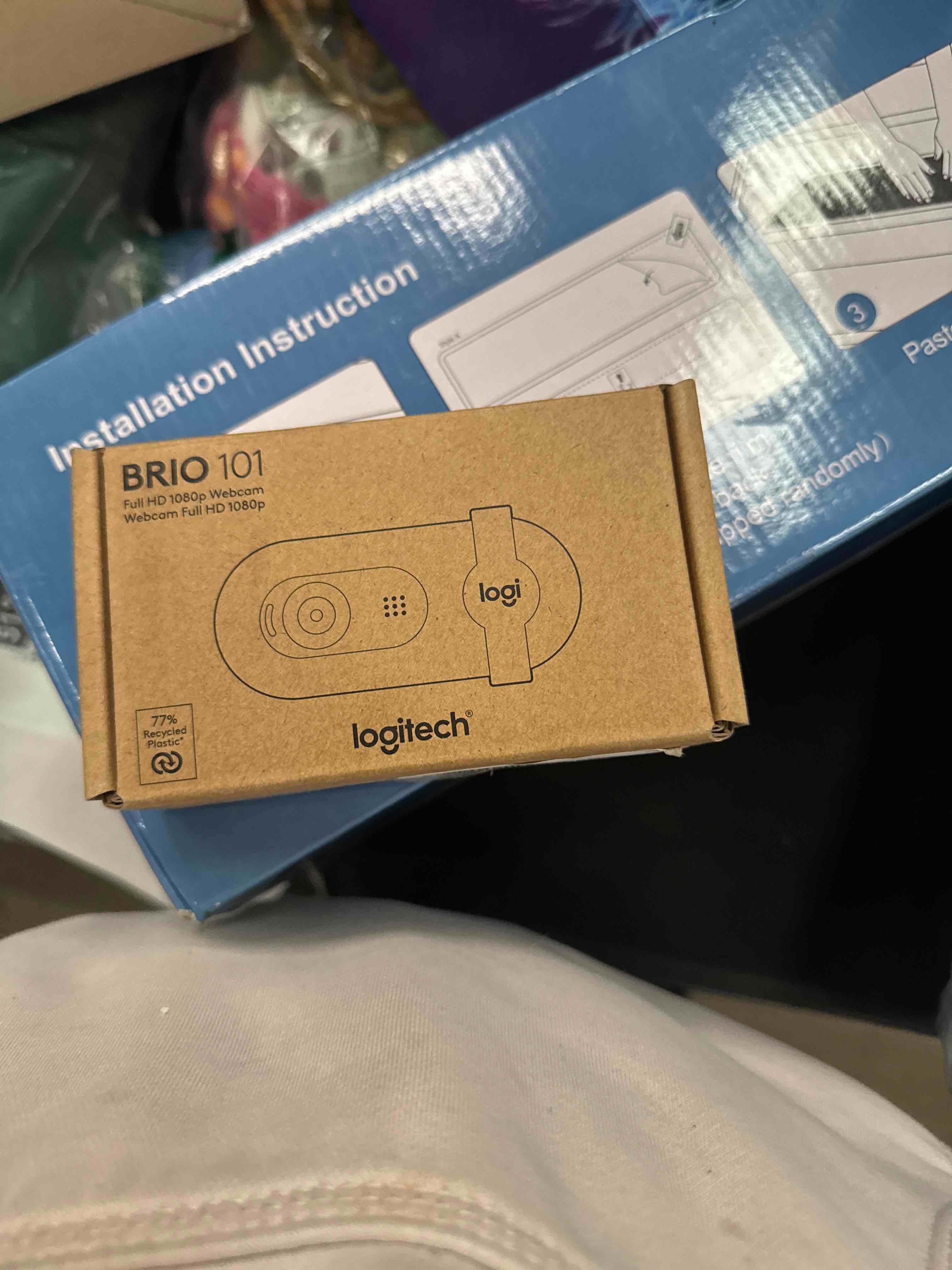 Condition photo showing Good Condition for Logitech Brio 101 Full HD 1080p Webcam for Meetings, Streaming, Desktop, Laptop, PC - Built-in Mic, Shutter, Works with Zoom, Microsoft Teams, Nintendo Switch 2’s New GameChat Mode, USB-A,-Black 1080p Black