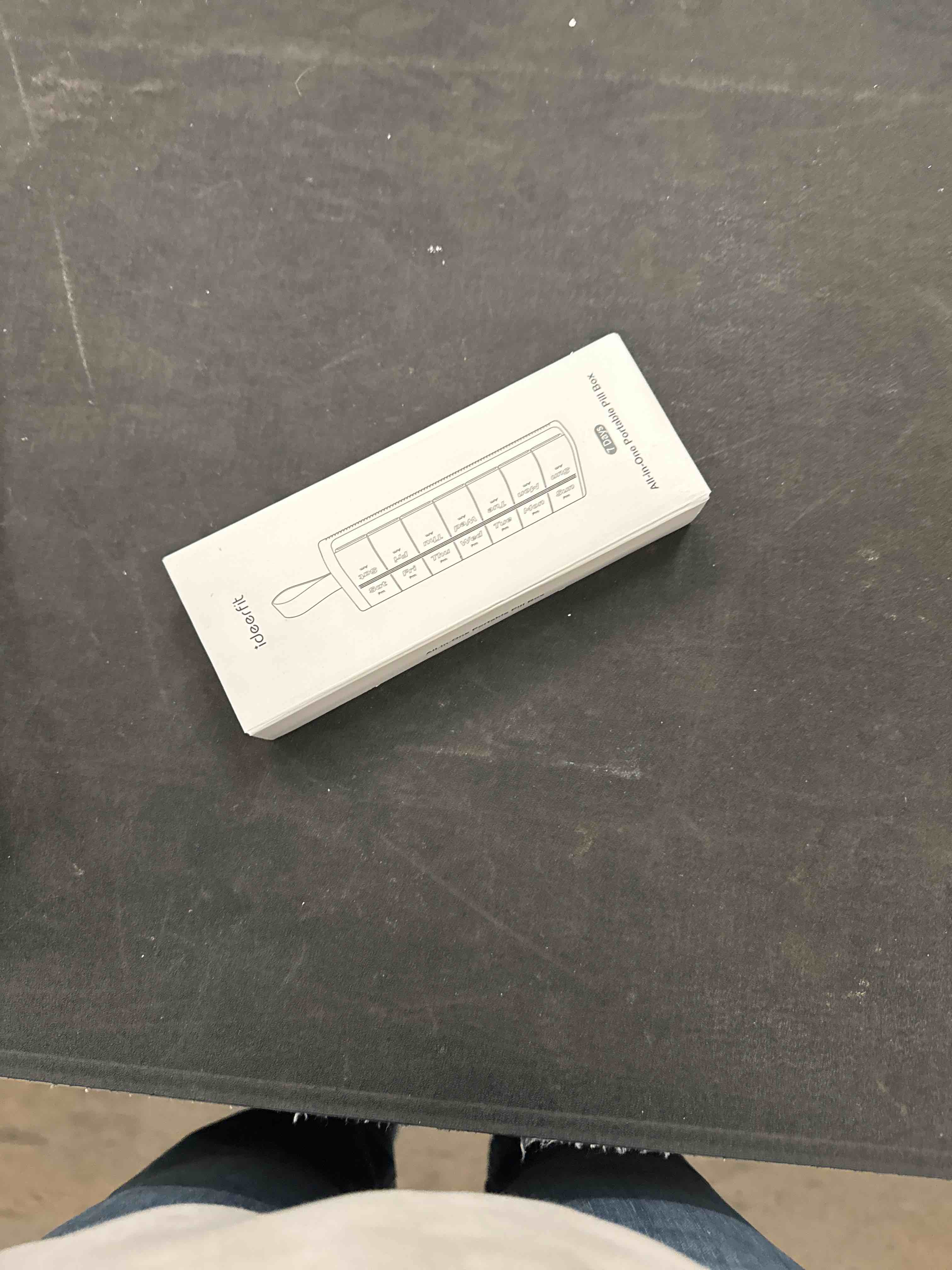 Condition photo showing Good Condition for Weekly AM PM Pill Organizer 7 Day, Large 2 Times a Day Pill Box Case with Carry Handle, Moisture-Proof Desiccant & Secure Easy-Open Lids for Vitamins and Supplements A2-gray Blue 14 compartments