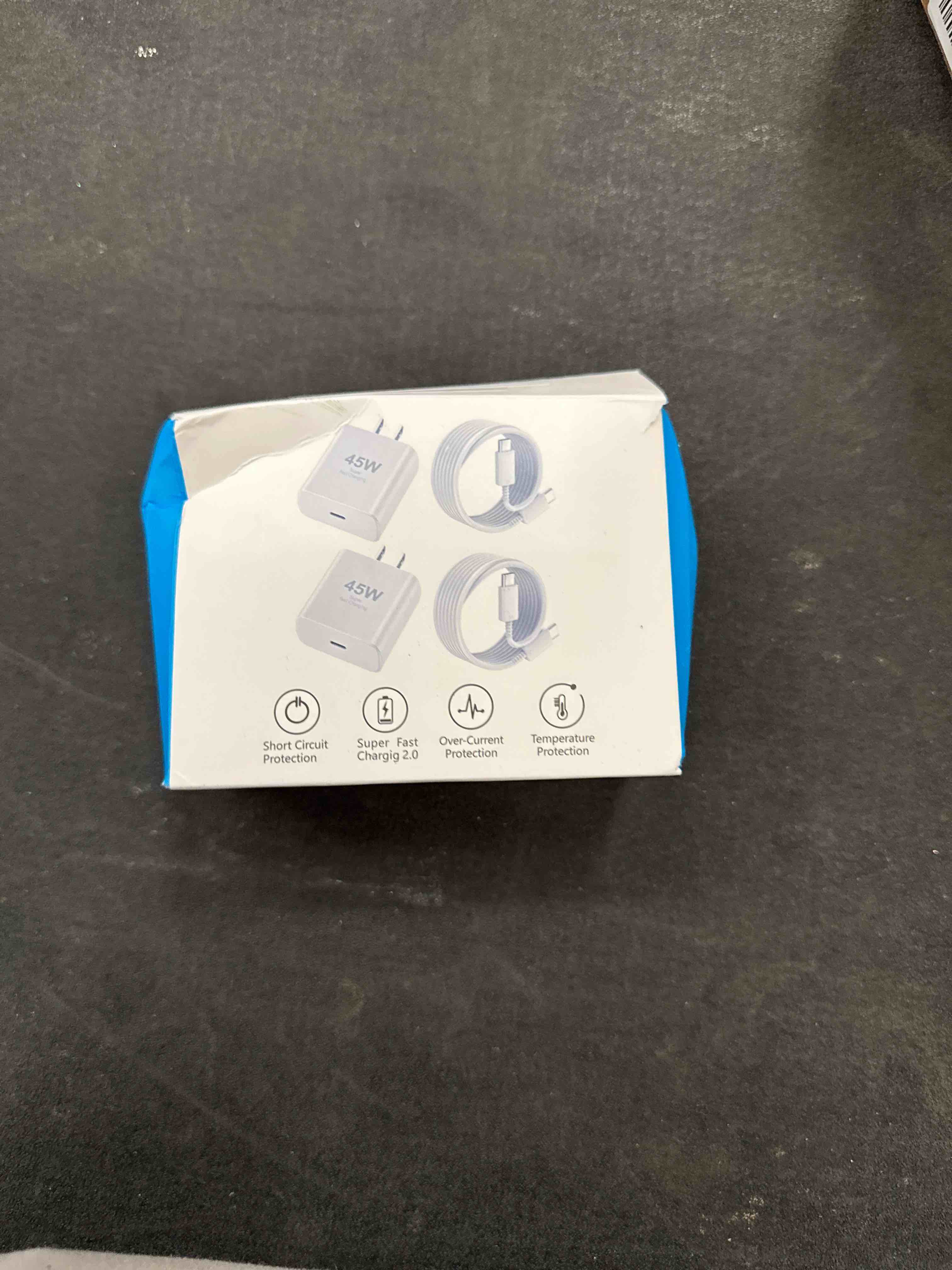 45W Super Fast Charger USB C Android Phone Type C Charger Fast Charging Block with 6.6FT Charge Cord