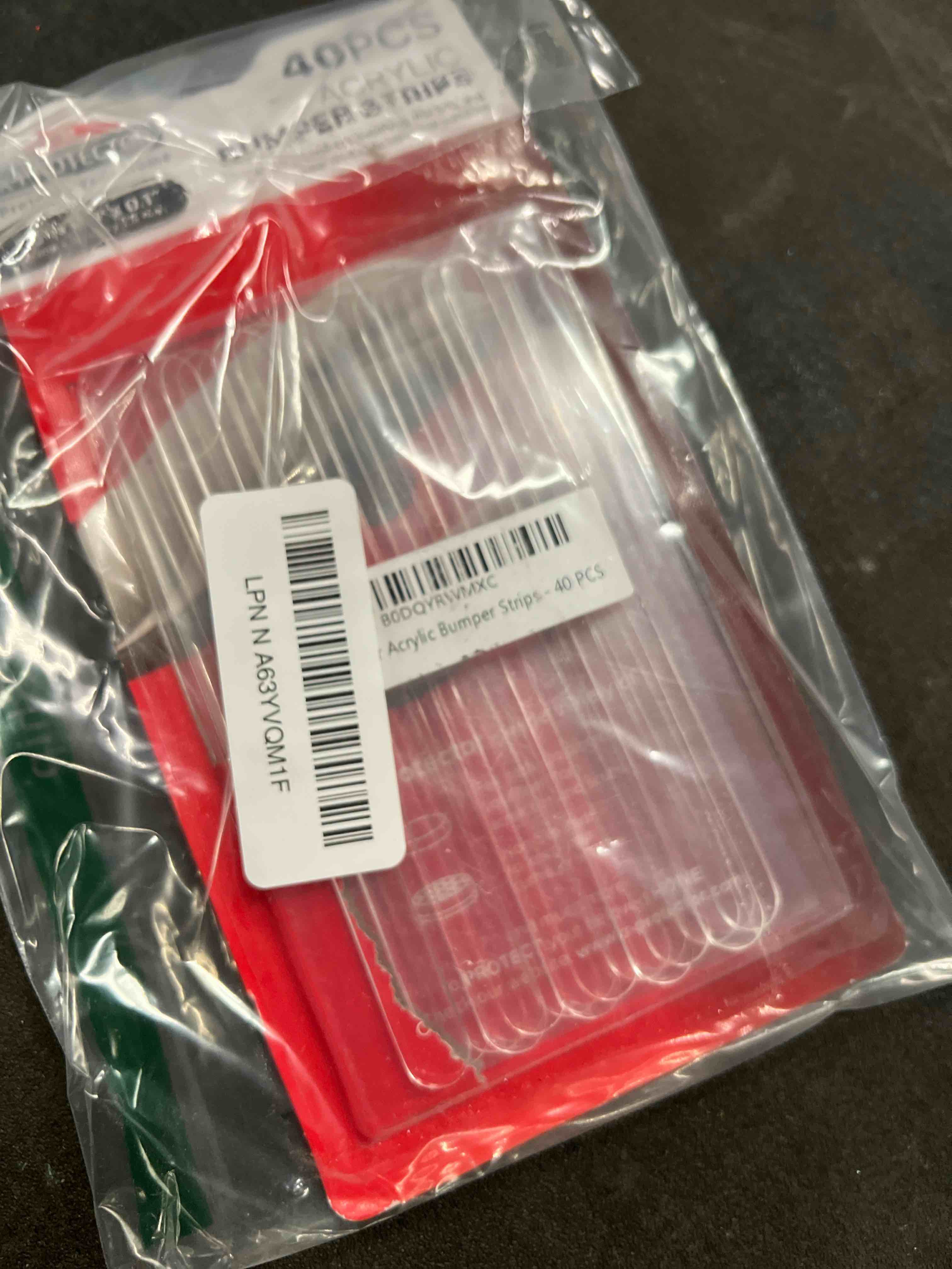 Condition photo showing Good Condition for X-Protector Cabinet Door Bumper Strips - 40 PCS - Clear Door Silencer - Premium Cabinet Door Bumpers - Soft Door Slam Stopper - Multi-Purpose Bumpers for Cabinet Doors, Chair Backs, and More! 40 PCS Clear (Strips, Self-Adhesive)