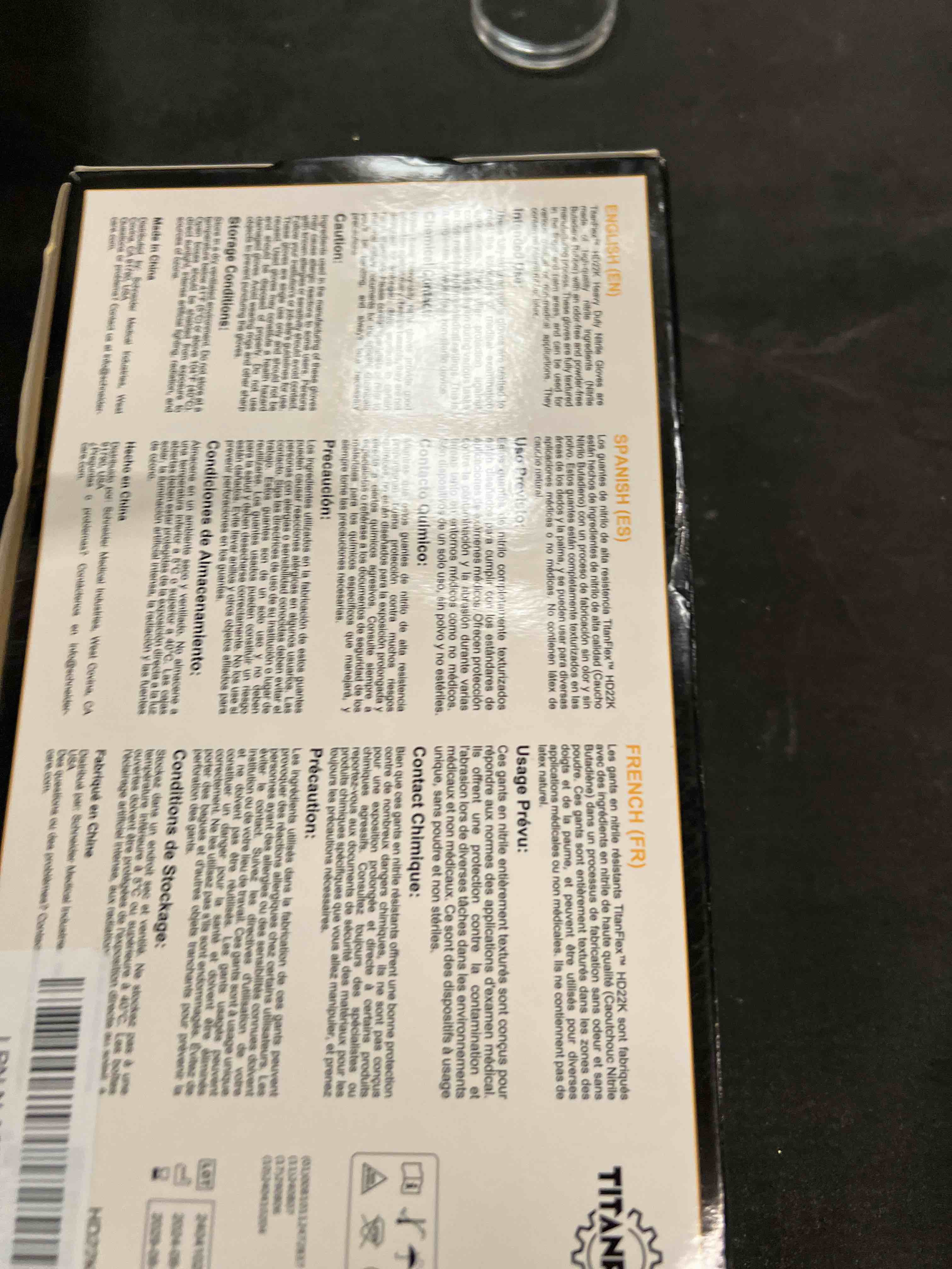 Condition photo showing Good Condition for Small black gloves