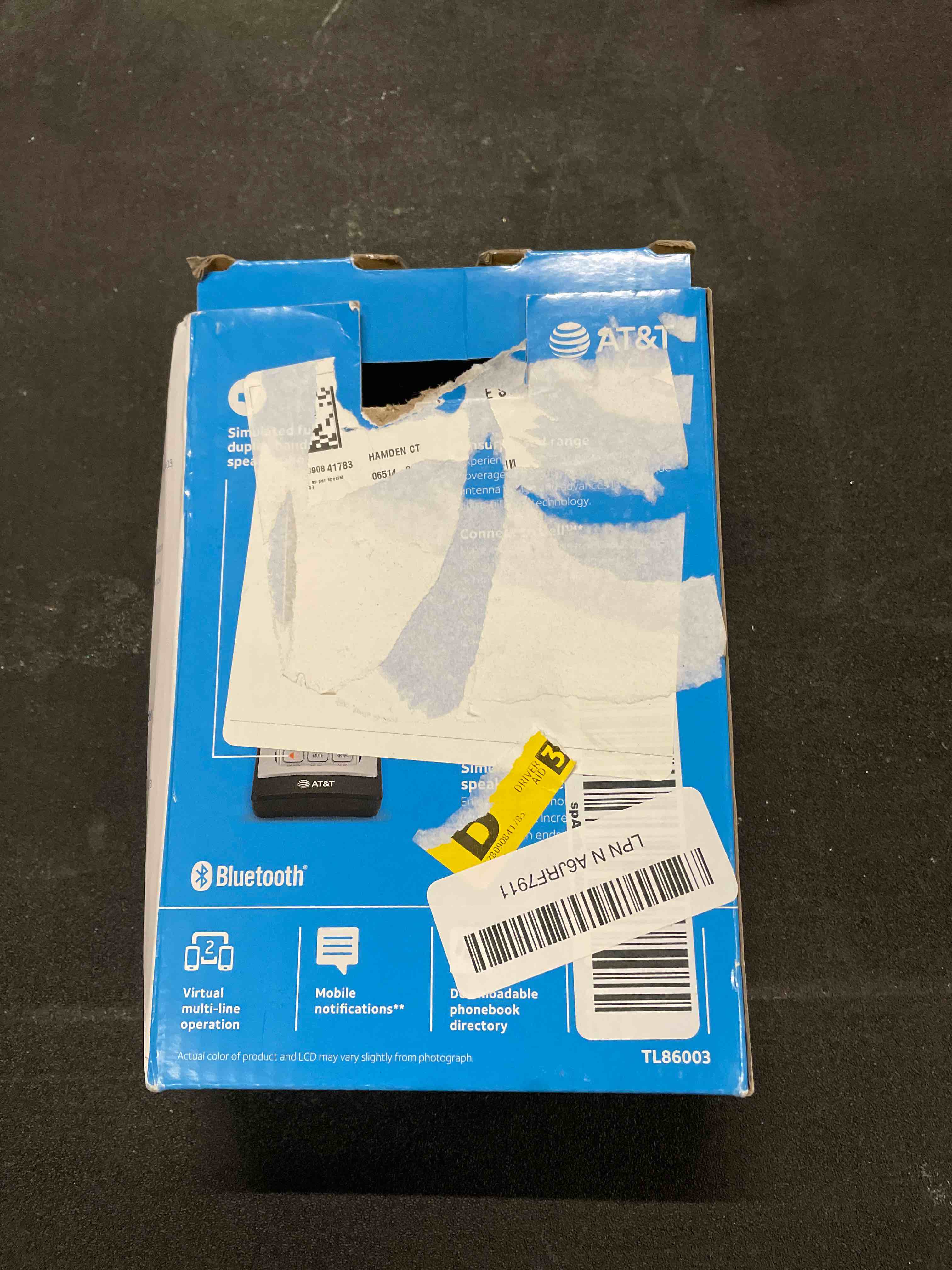 Condition photo showing Good Condition for AT&T TL86003 Accessory Cordless Handset, Silver/Black | Requires AT&T TL86103 to Operate