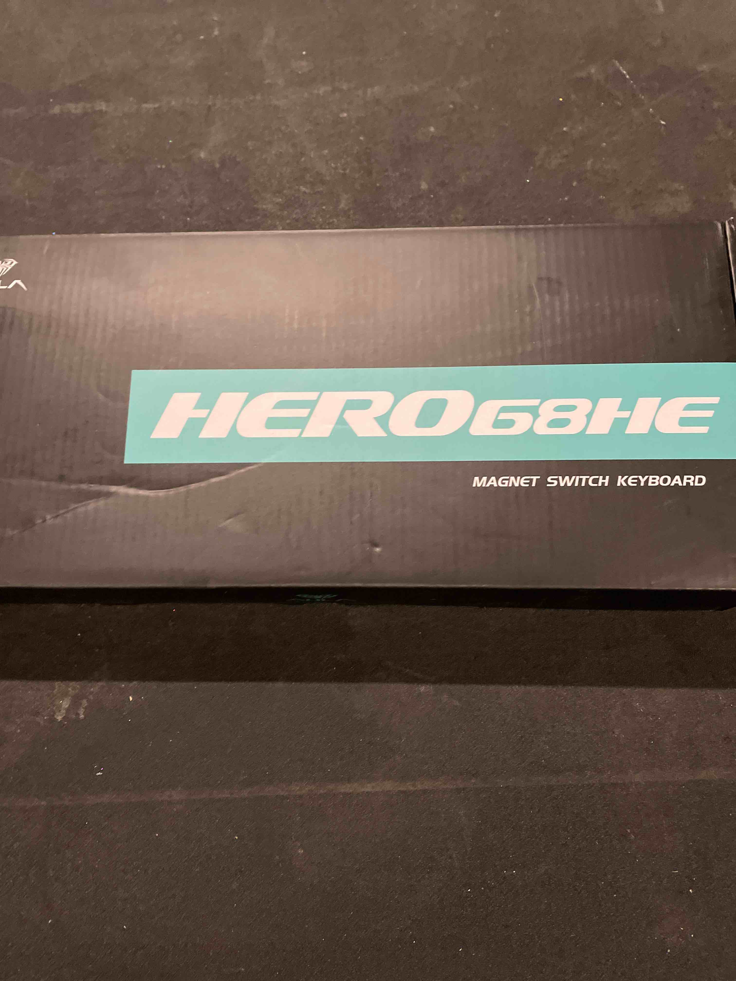 Condition photo showing Good Condition for AULA Hero 68 HE 60% Gaming Keyboard Wired, Hall Effect Magnetic Switch Keyboard with 8K Hz Polling Rate, Side Printed PBT Keycaps, RGB Light Box, Customizable Web Software for PC/Mac Gamers Black&Red