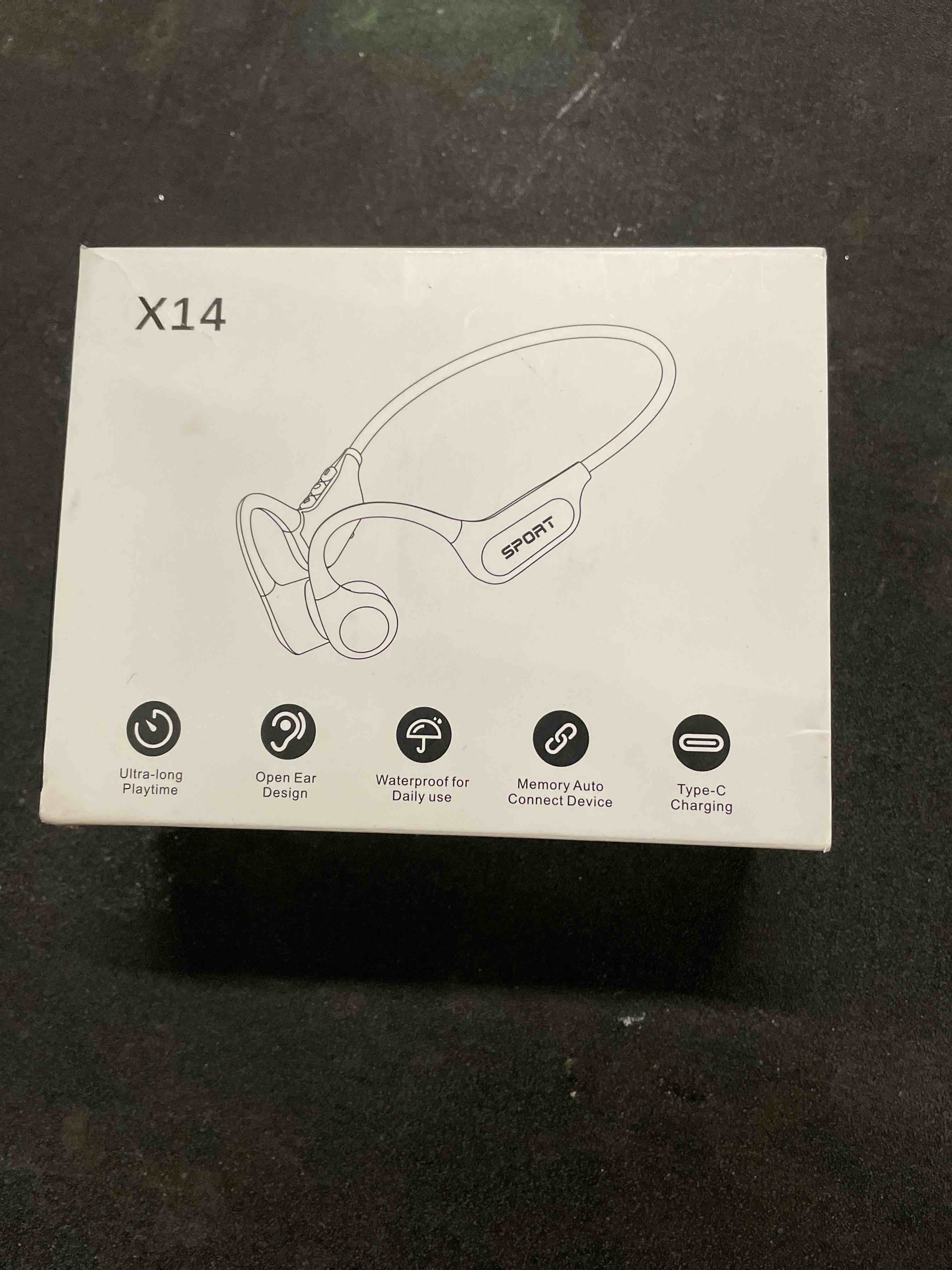 Condition photo showing Good Condition for Yorlu Bone Conduction Headphones Open Ear Bluetooth 5.4 Headset with Mic 10H Playtime Lightweight Se