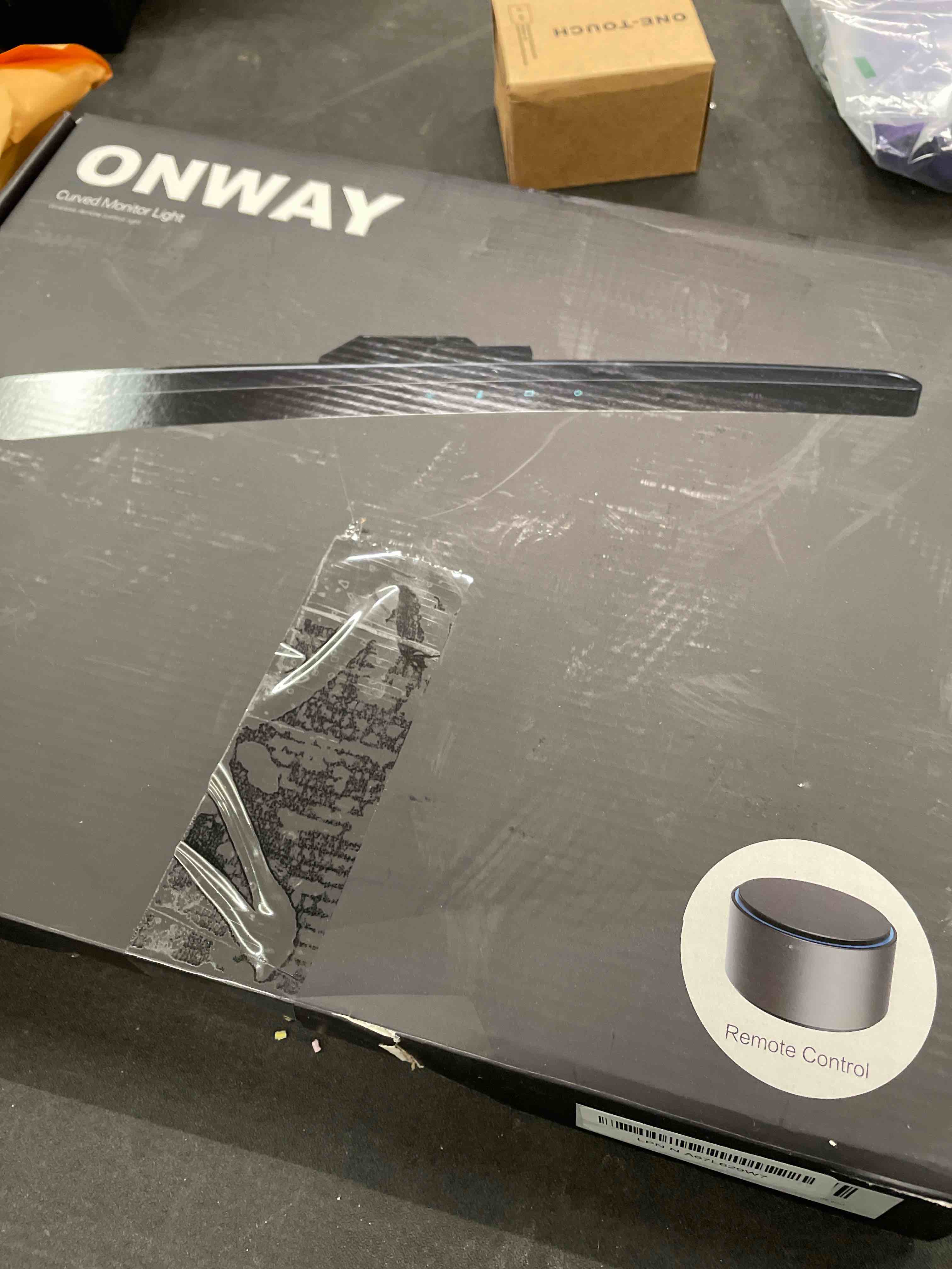 Condition photo showing Good Condition for ONWAY Curved Monitor Light Bar with Wireless Remote,Monitor Light Bar with Auto-Dimming and Camera Base,Applicable to All Screens. No Screen Glare,for (Basic)