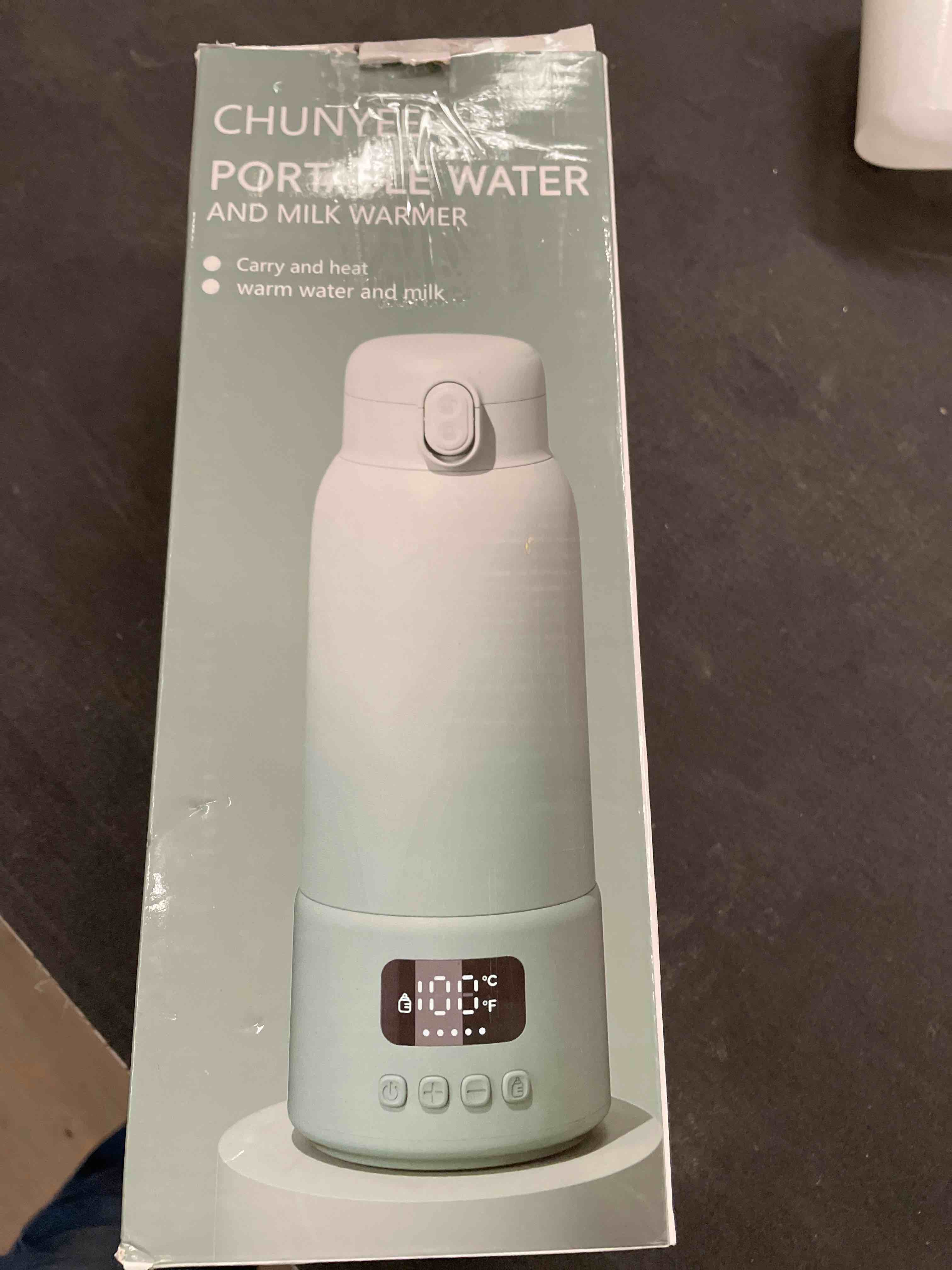 Condition photo showing Good Condition for Portable Bottle Warmer Extended Battery Life - Dual Heating Modes for Breast Milk & Water, 17 Ounces, Fast Heating, Ideal for Travel, Outdoor, Baby Shower, Green Gradual Green