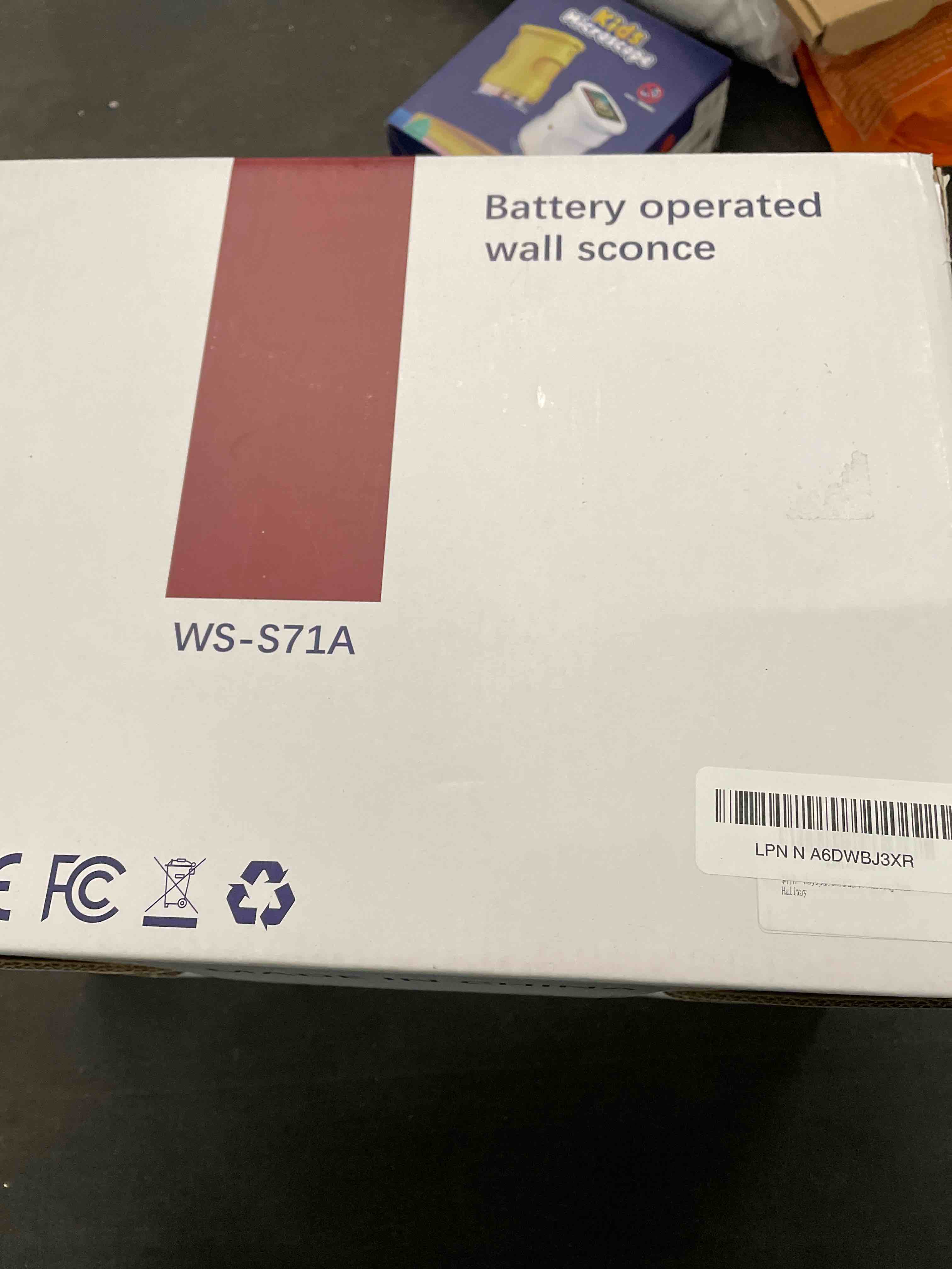 Condition photo showing Good Condition for Gold Battery Operated Wall Sconces Set of 2, Wireless Rechargeable Wall Light Fixtures for Home Decor, 12 RGB and 3CCT Dimmable Wall Lamps with Remote for Bedroom Living Room Hallway