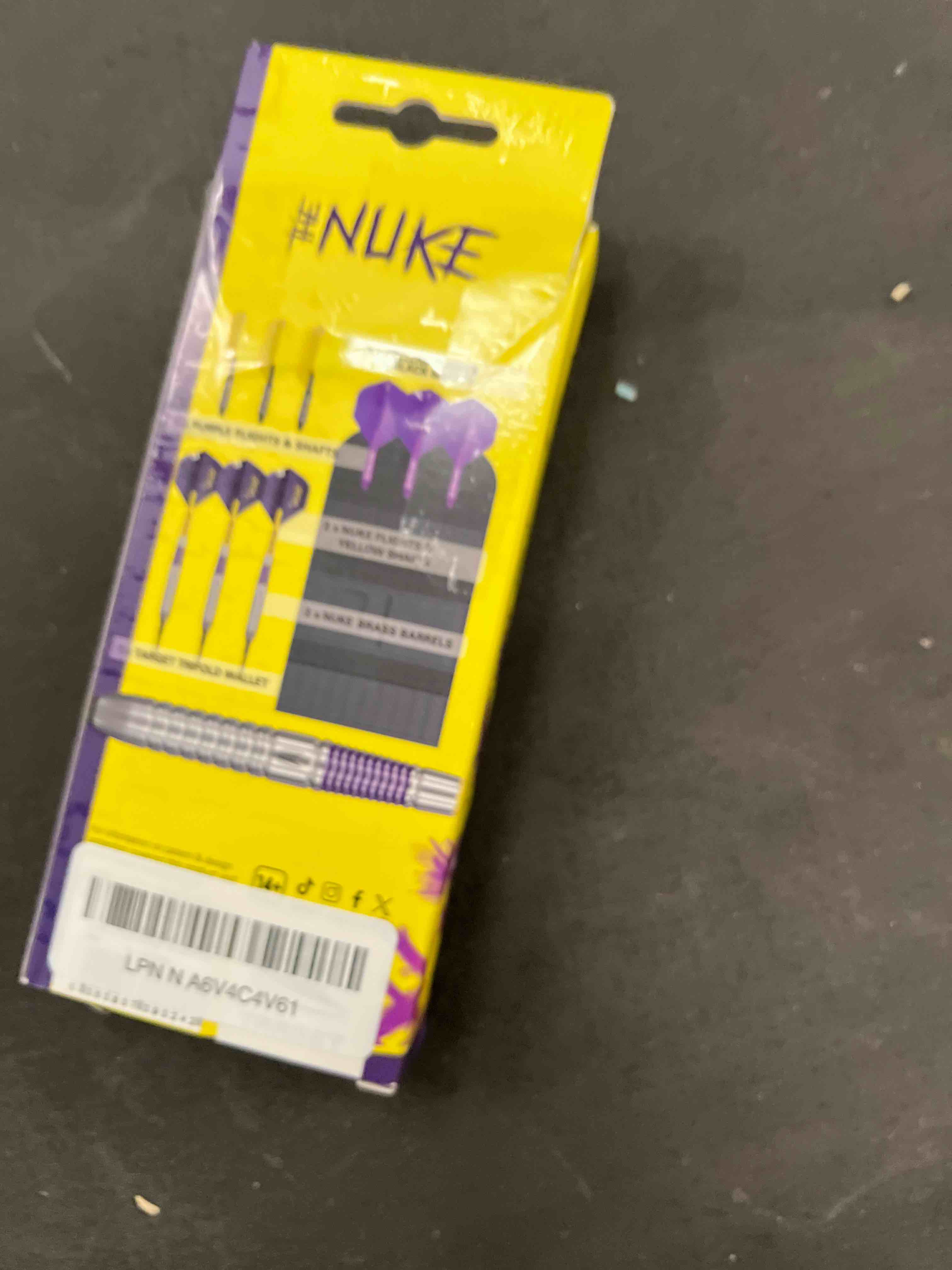 Target Darts Luke Littler Brass Soft Tip Darts Set – 19G Pixel Tip Dart, The Nuke Player Edition Dar