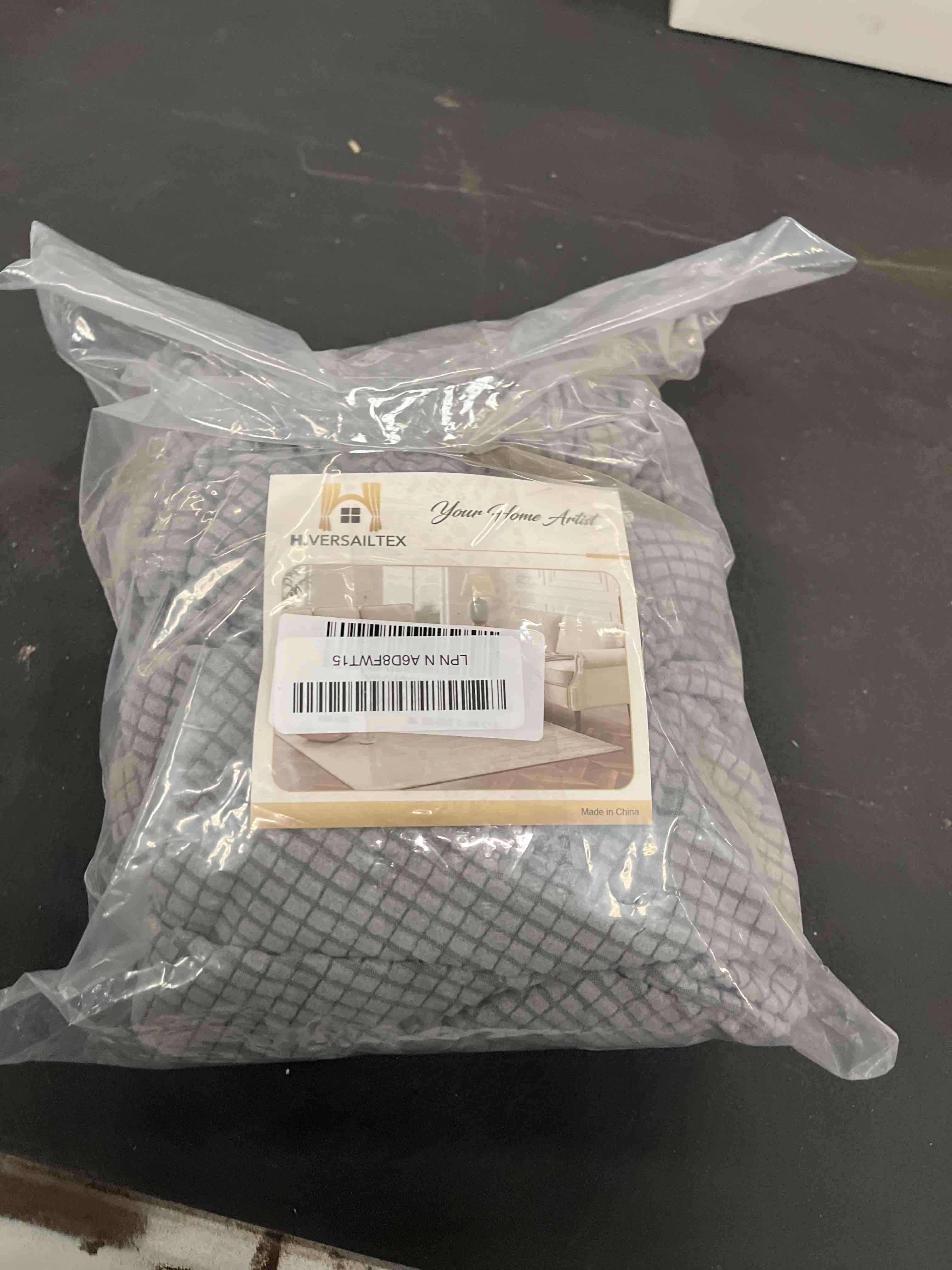 Condition photo showing Good Condition for H.VERSAILTEX Super Stretch Individual Seat Cushion Covers Sofa Covers Couch Cushion Covers Slipcover Sets Thick Jacquard Textured Twill Fabric (1 Piece Sofa Cushion Cover, Dove) Dove 1 Cushion Sofa