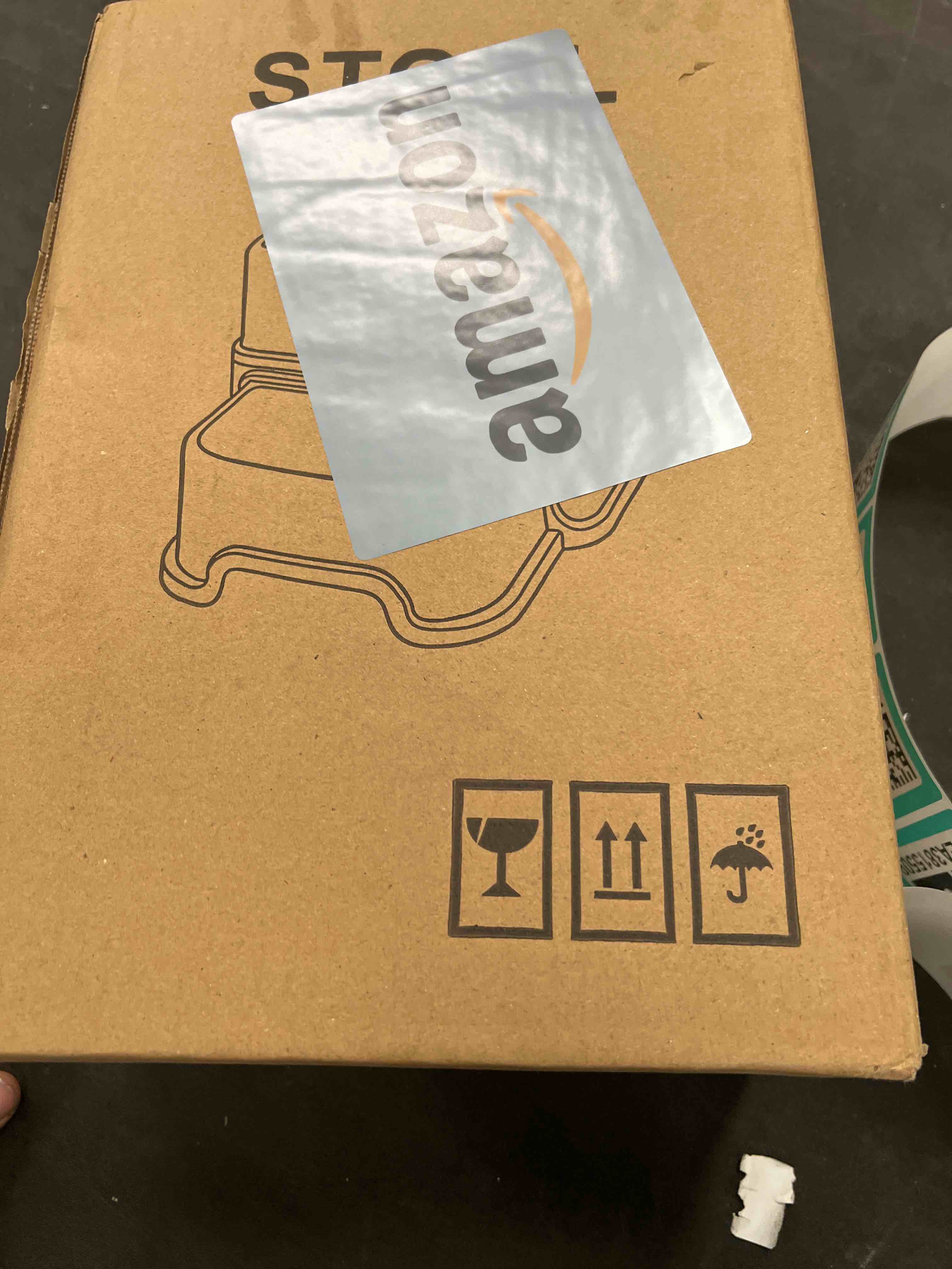 Condition photo showing Good Condition for Toddler Step Stool,2 Step Stools for Kids with Anti-Slip Surface and Rubber Bottom, Kids Step Stool Poop Stool for Toilet Potty Training, Bathroom, Kitchen(Include 2 Ducks) Gray