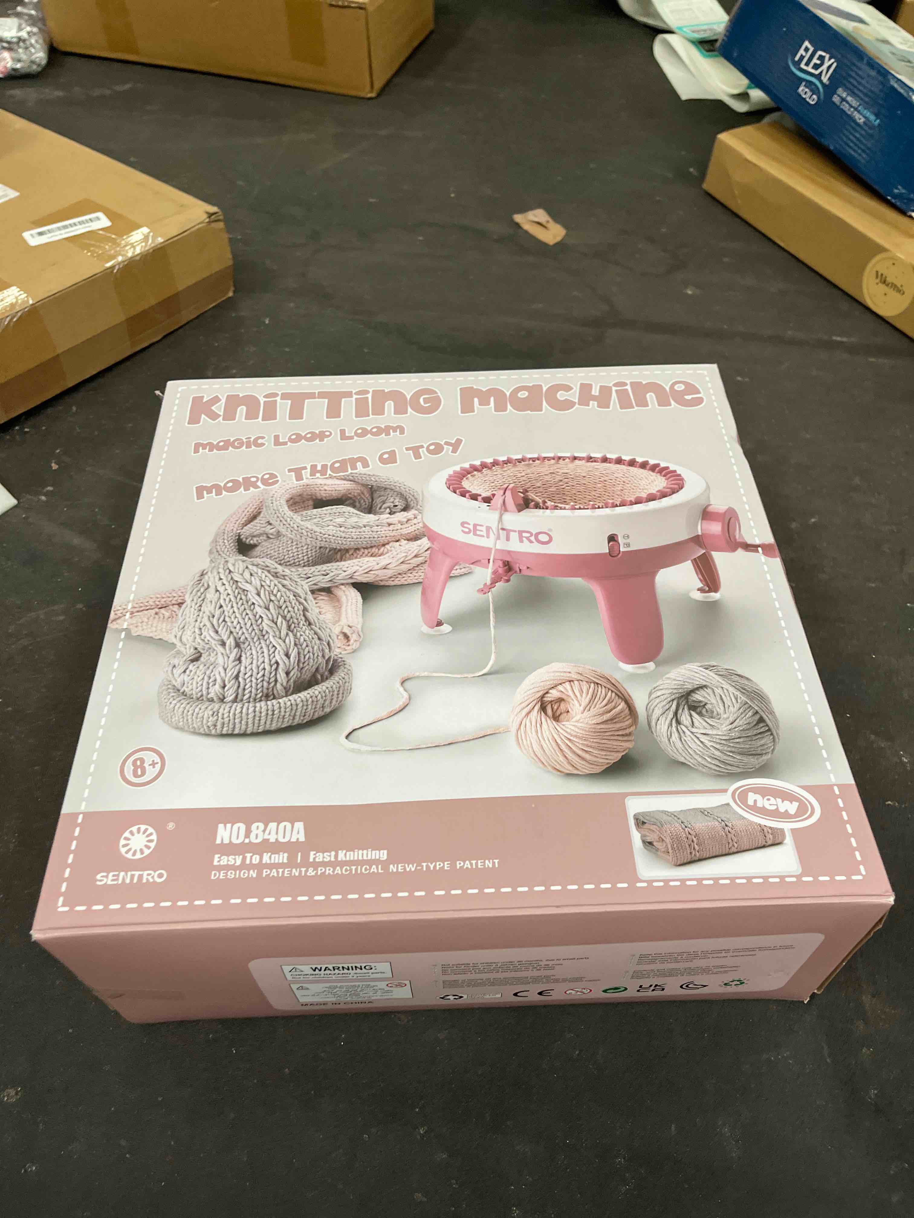 Condition photo showing Good Condition for Sentro Knitting Machine 40 Needles Smart Knitting Loom Machine for Adults and Beginners, Automatic Circular Crochet Machine Kit for Hat,Sock,Scarves,Gloves,Sweater