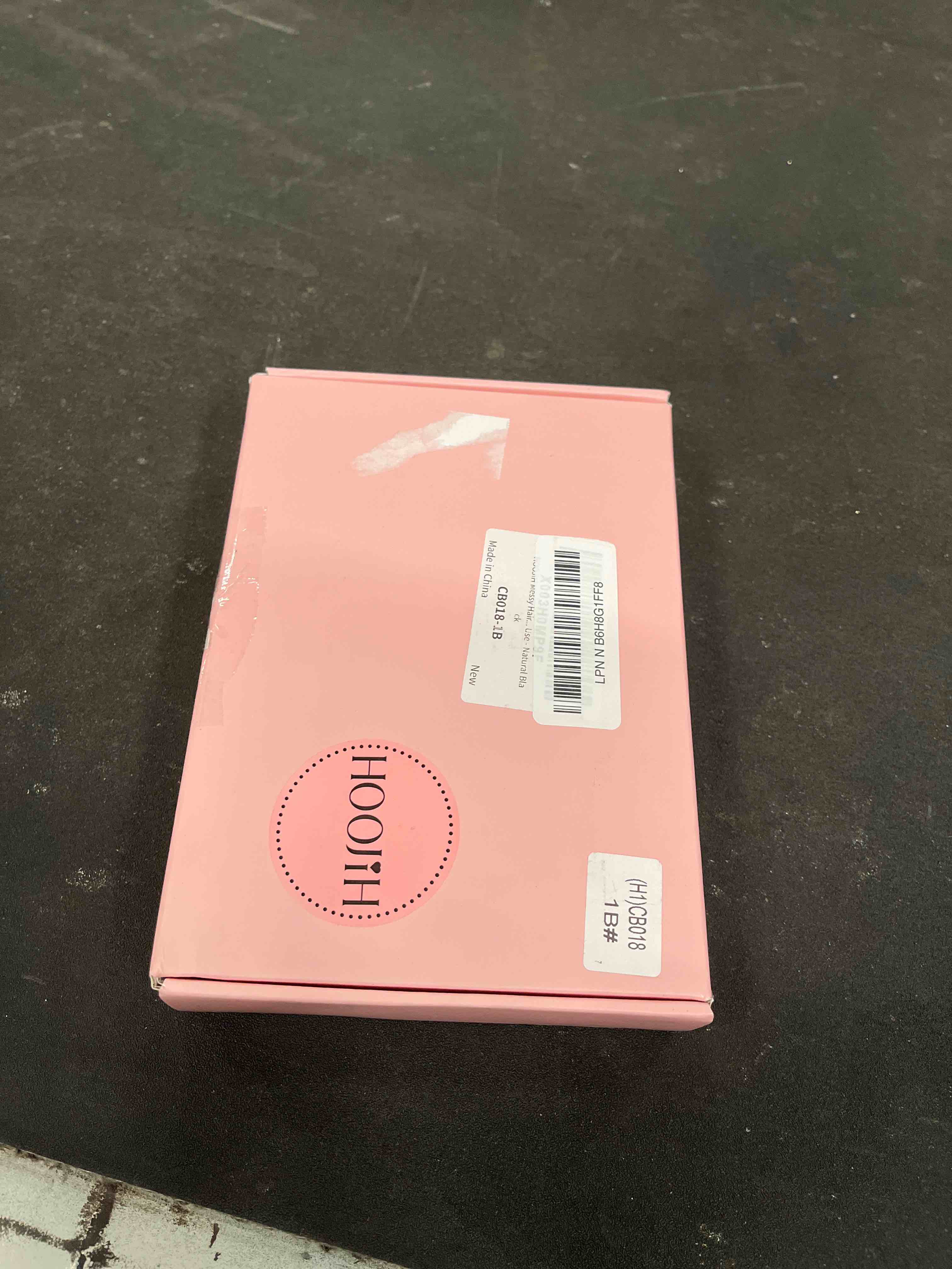 Condition photo showing Good Condition for HOOJIH Messy Hair Bun Hair Piece Elastic Drawstring Loose Wave Large Curly Bun Short Synthetic Ponytail Extension for Women Daily Use - Natural Black 1 Pack Natural Black