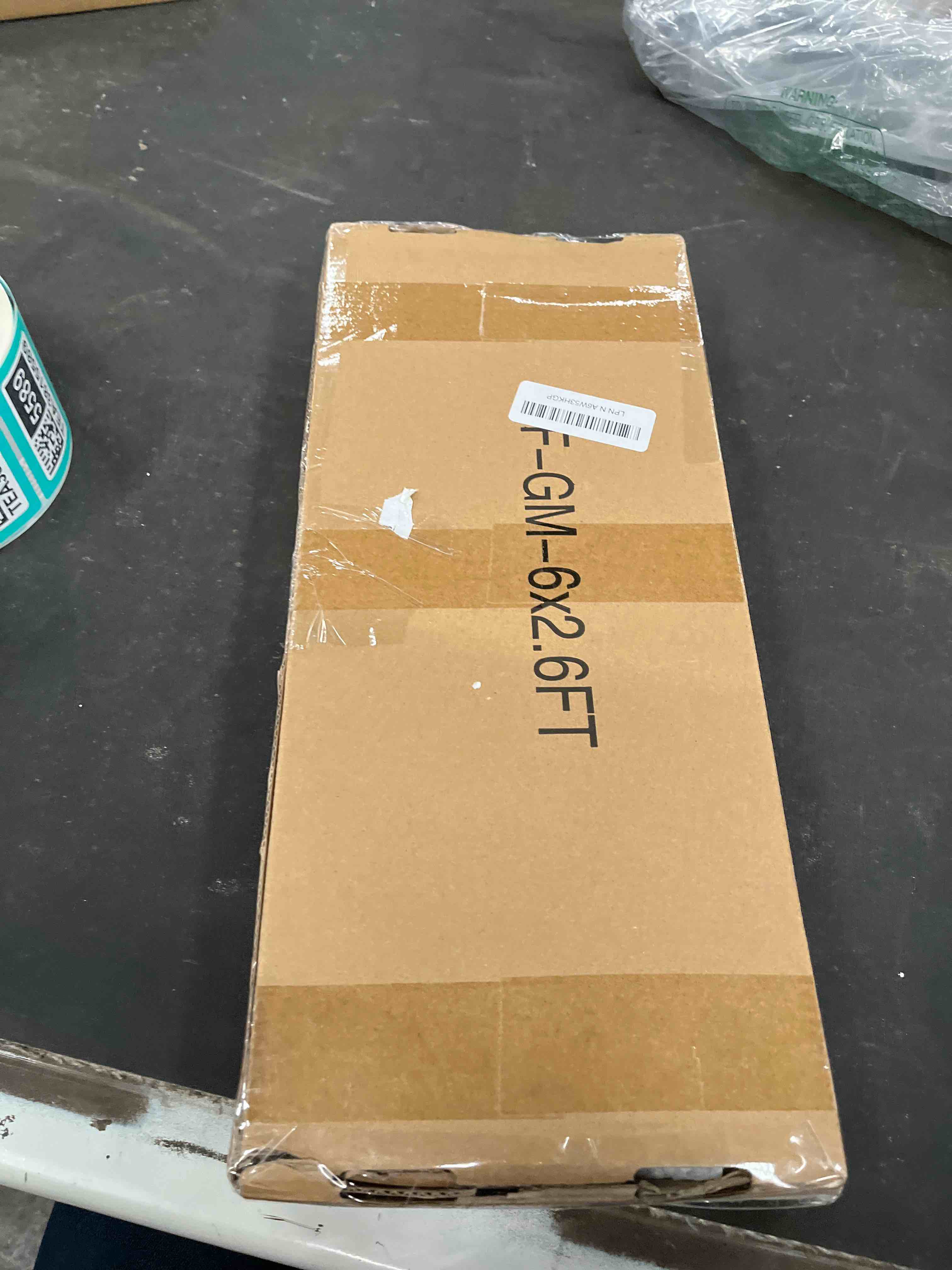 Condition photo showing Good Condition for Wokceer Wedding Arch Backdrop Stand, 6 FT Square White Metal Arch Backdrop Stand for Wedding Ceremony Photo Booth, Outdoor Indoor Birthday Party, Garden Floral Balloon Arch Decoration 6 x 2.6 FT (HxW) White