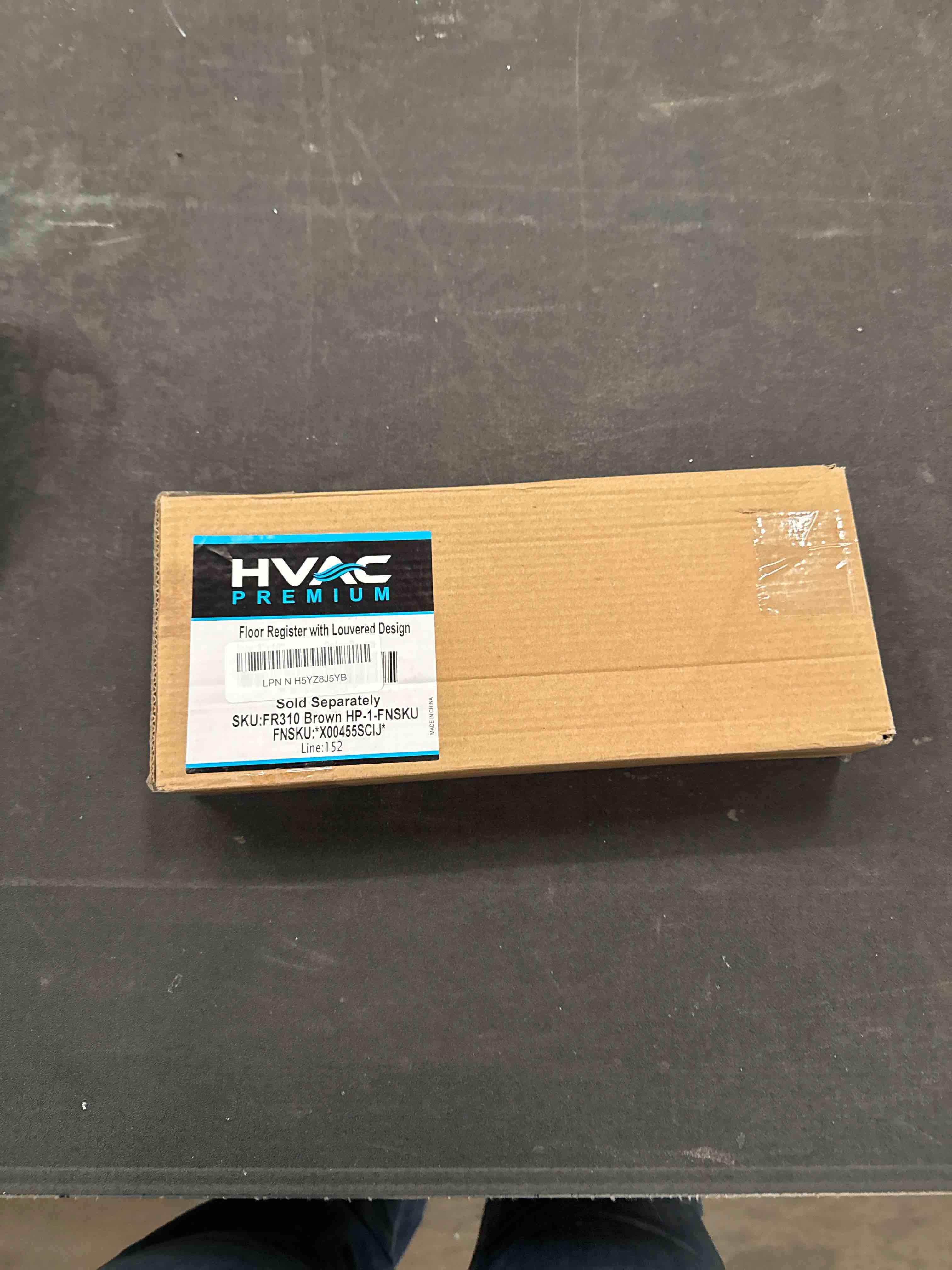 Condition photo showing Good Condition for Floor Register with Louvered Design - Heavy Duty Rigid Floor Air Supply with Damper & Lever (3 X 10 3 X 10 Brown