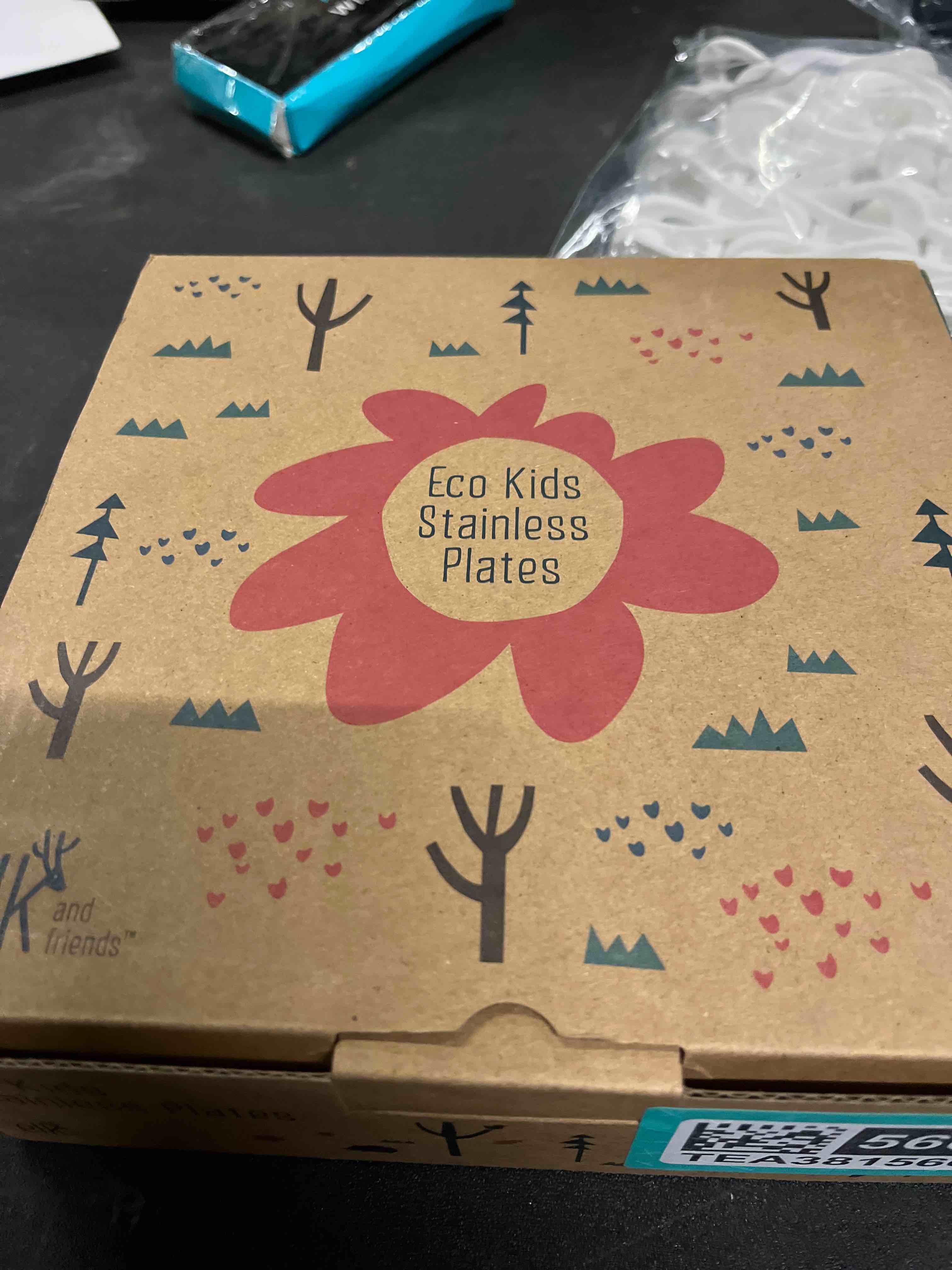 Condition photo showing Good Condition for Elk and Friends Stainless Steel Divided Plates with Silicone Sleeve for Babies & Toddlers | Lids Inc