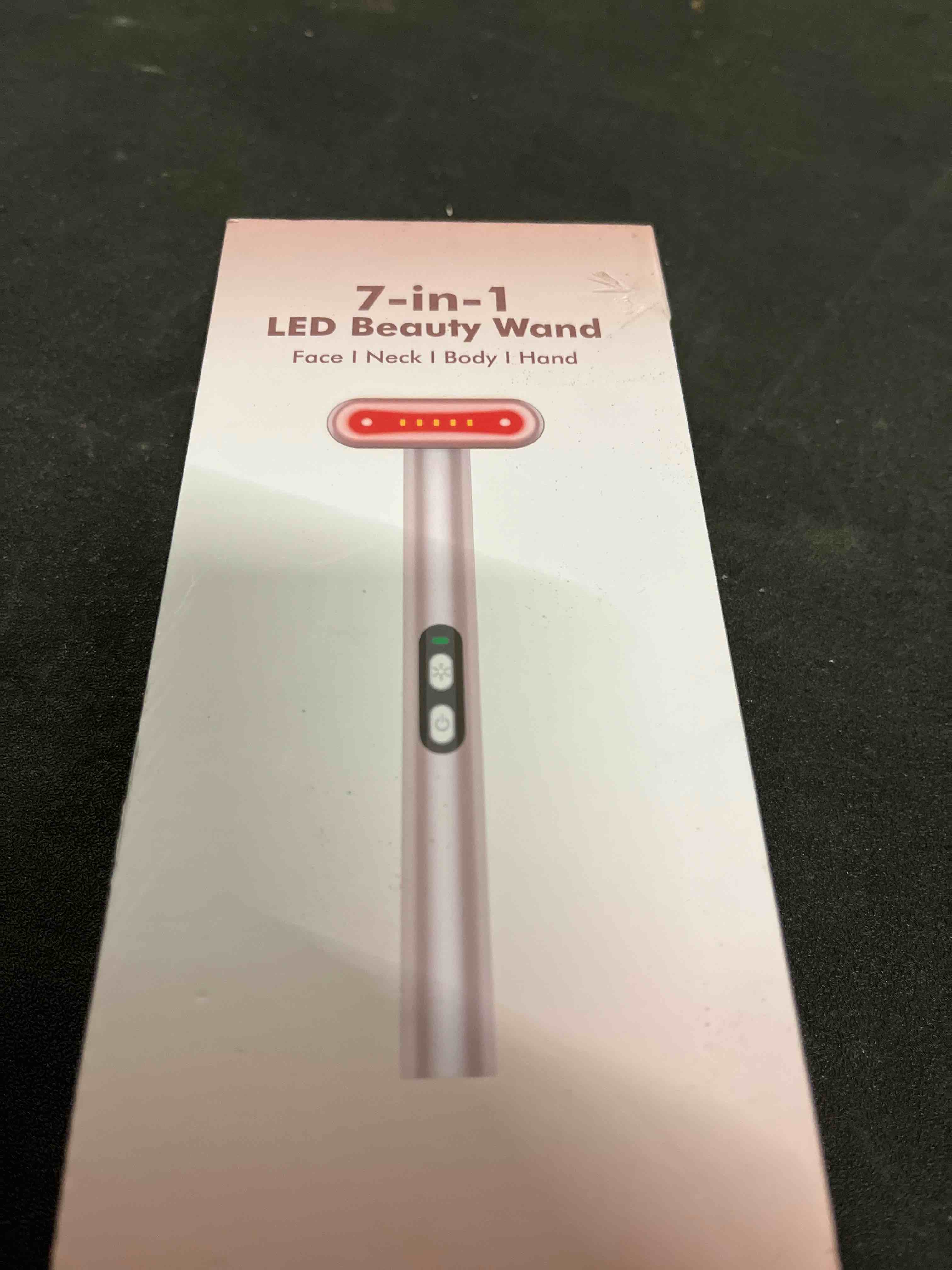 Condition photo showing Good Condition for Red-Light-Therapy-for-Face, 7 in 1 LED Light Therapy Eye Equipment for Skin Care at Home Red Light Therapy Face Massager Skin Rejuvenation Light Rose Golden