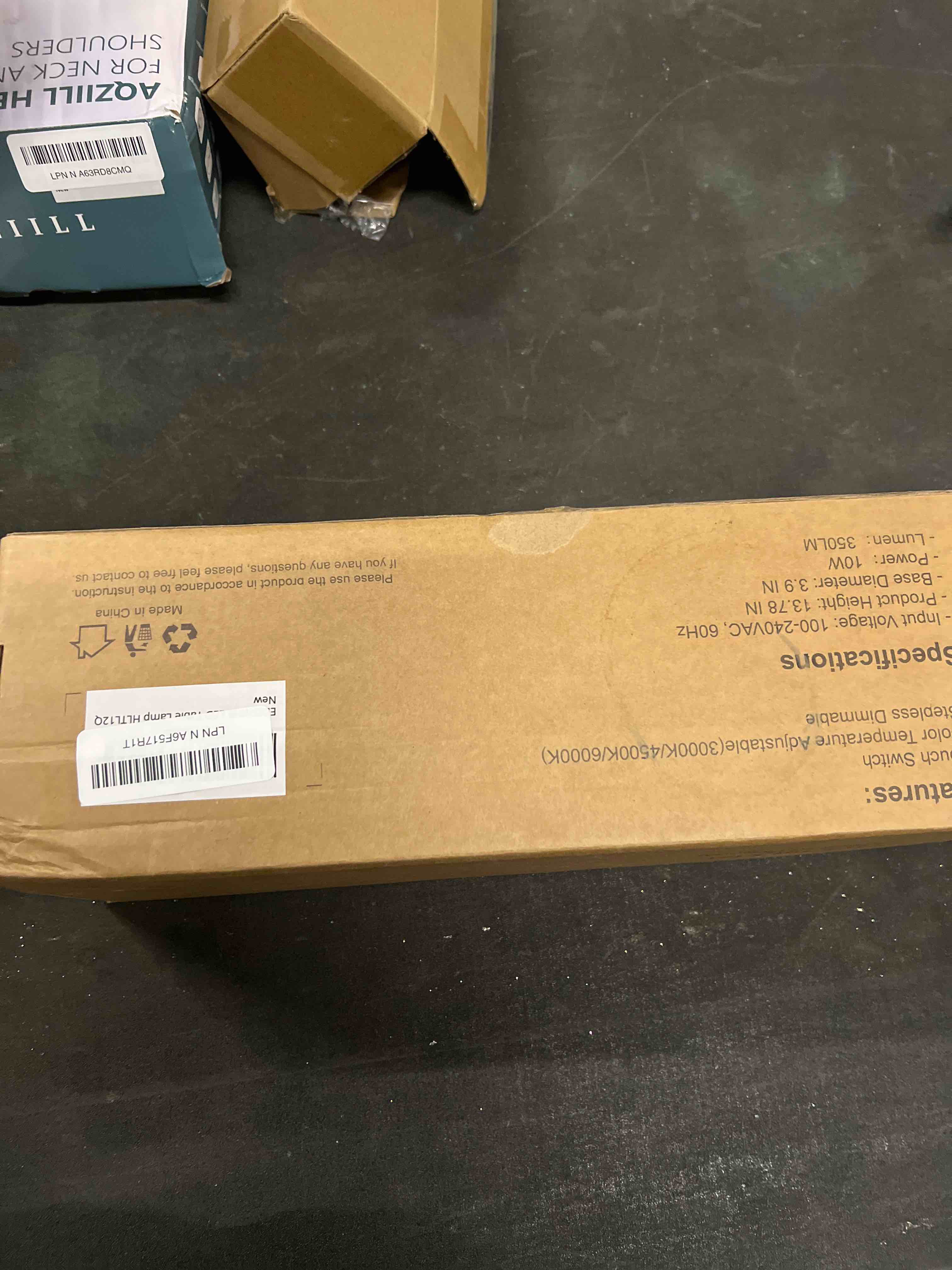 Condition photo showing Good Condition for EDISHINE LED Table Lamp, Wooden Bedside Lamp with 3 Color Temperatures, Dimmable Square Nightstand Lamp for Bedroom Living Room, Complete Dark Rose Wood Color Base Black frame & Rosewood Color Solid Wood Base