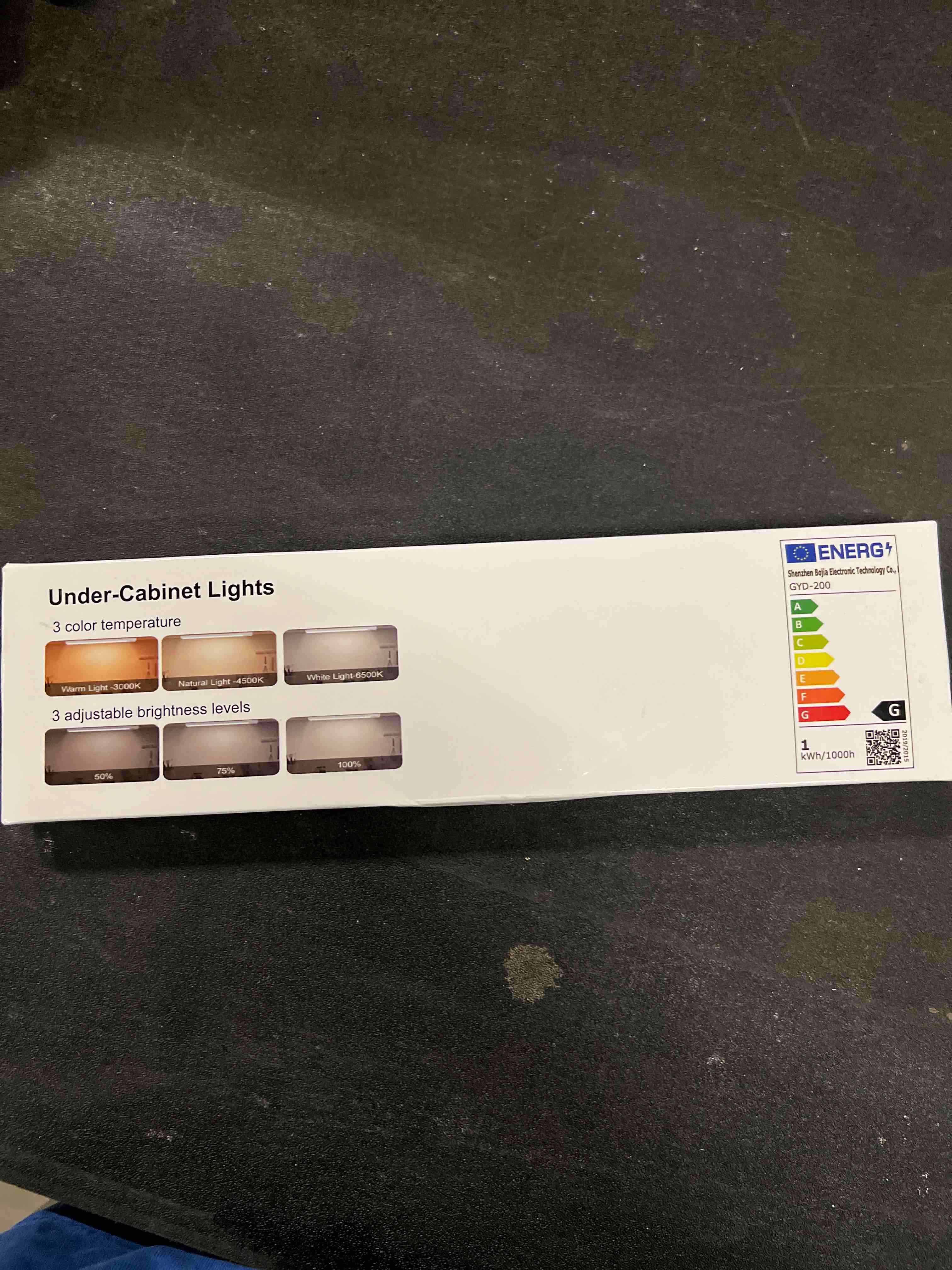 Condition photo showing Good Condition for Under Cabinet Lighting 8 Inches Rechargeable Motion Sensor Light Indoor, 3 Color Dimmable Closet Light Battery Operated, USB Stick on LED Magnetic Under Counter Lights for Kitchen Stair, 3 Packs 8inch-3pack