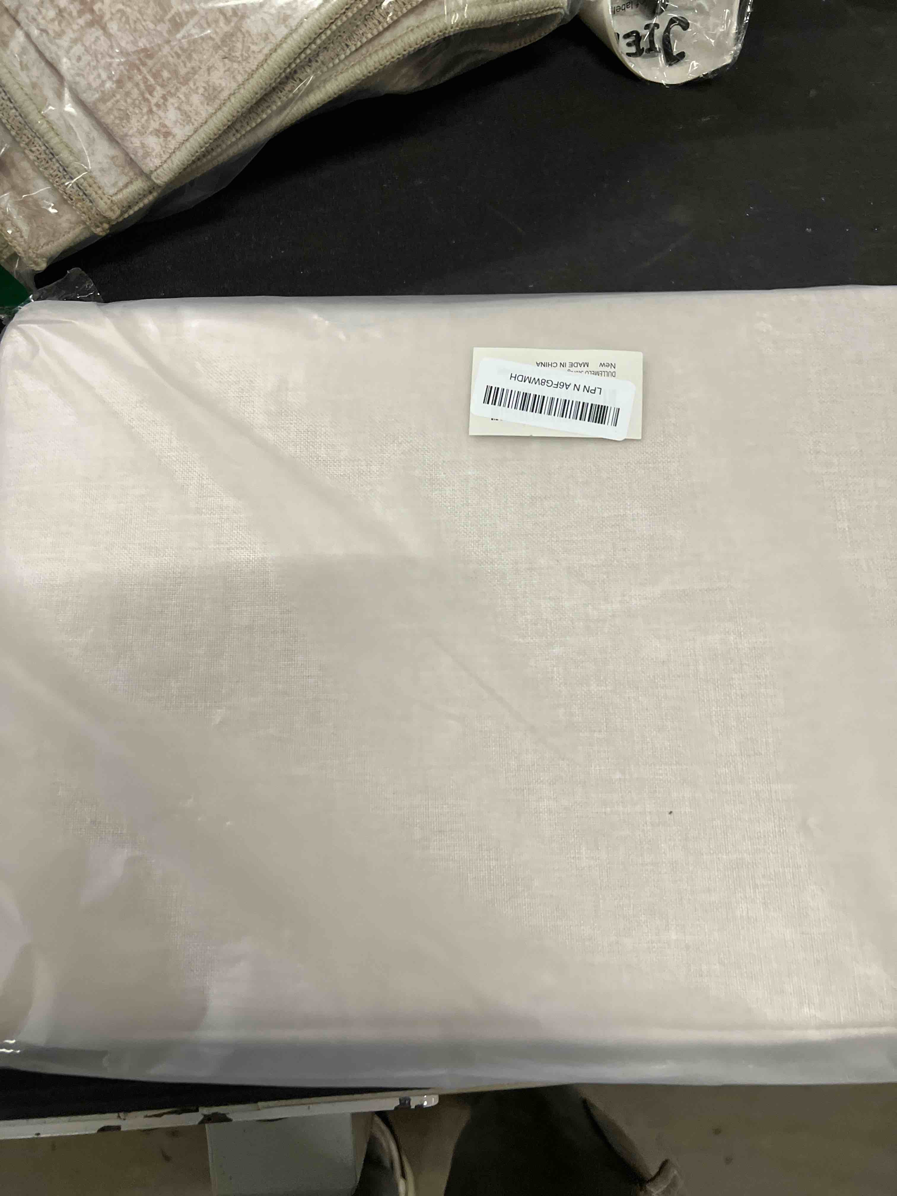 Condition photo showing Good Condition for DULLEMELO Storage Baskets Large 16"x12"x12" Tall Rectangular Baskets Fabric Storage Bins for Organizing [1 Pack] Collapsible Linen Shelf Baskets for Clothes, Toys, Closet, Laundry (Beige) Beige 16"x12"x12"