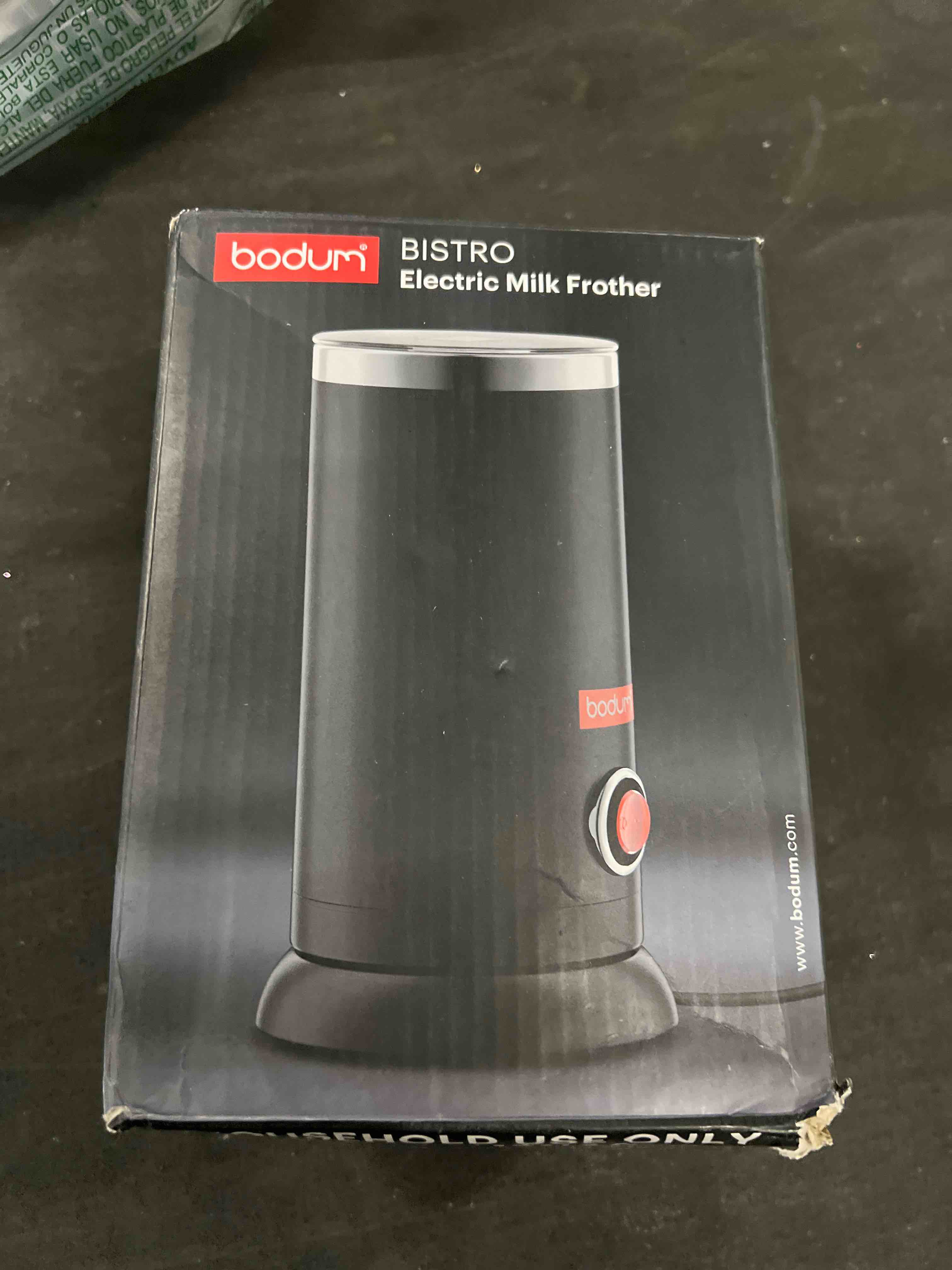 Condition photo showing Good Condition for Bodum 10oz Bistro Electric Milk Frother, Black Cappuccino,