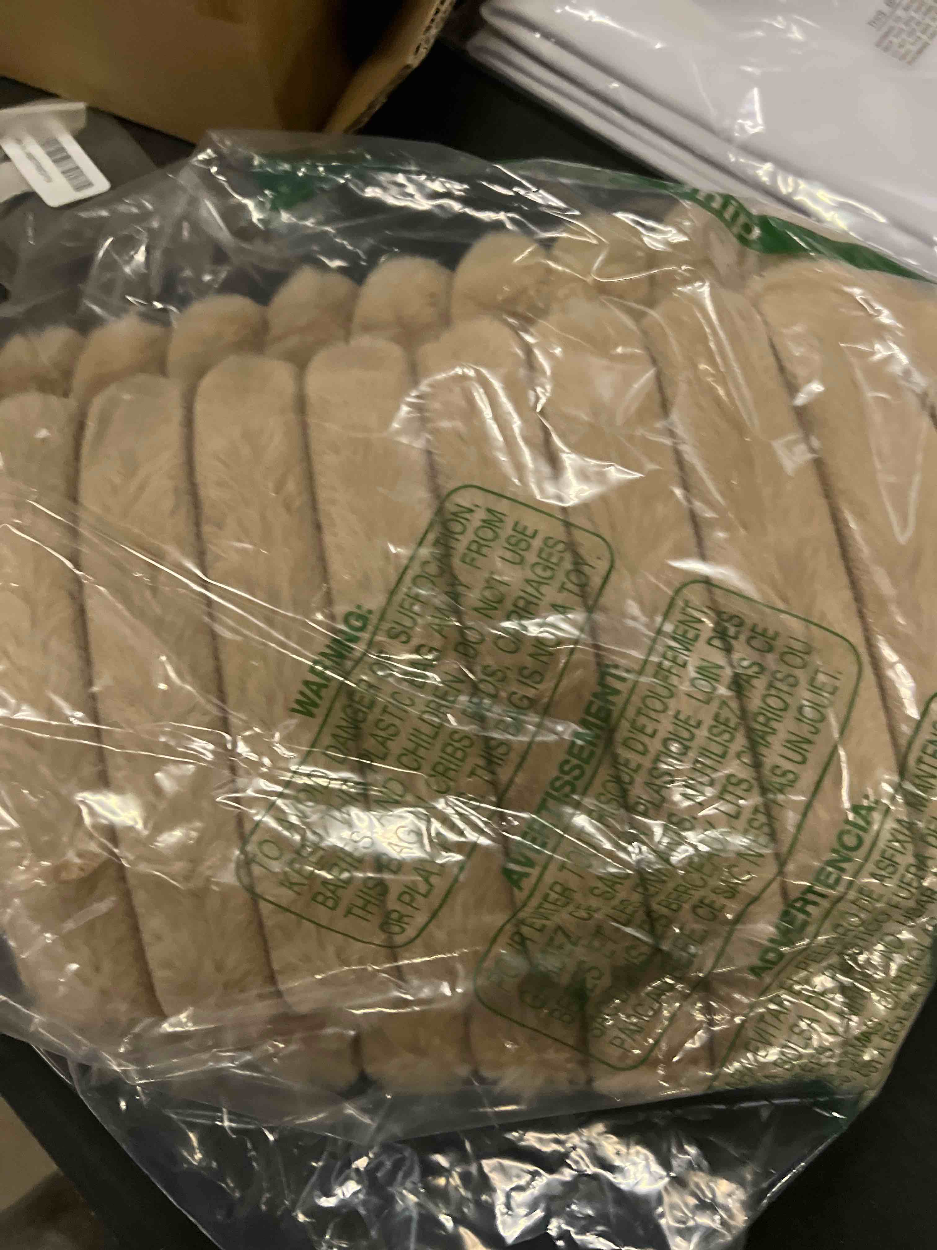 Condition photo showing Good Condition for Pallene Faux Fur Plush Throw Pillow Covers 24x24 Set of 2, Luxury Soft Fluffy Striped Decorative Pil