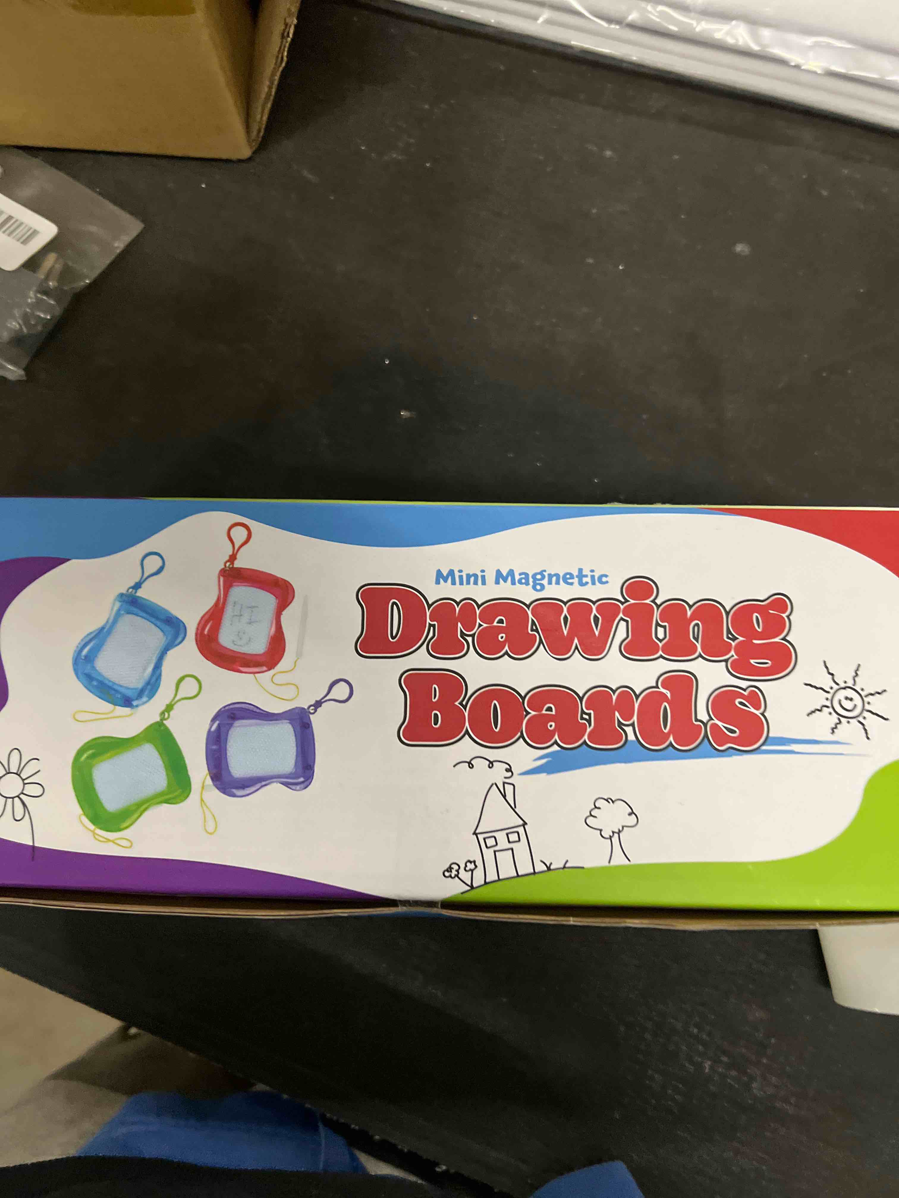 Condition photo showing Good Condition for Bedwina Mini Magnetic Drawing Board for Kids - (Pack of 12) Backpack Keychain Clip Drawing Boards, Erasable Doodle Sketch Writing Pad Boys & Girls, Birthday Kids Party Favors 12 Count (Pack of 1)