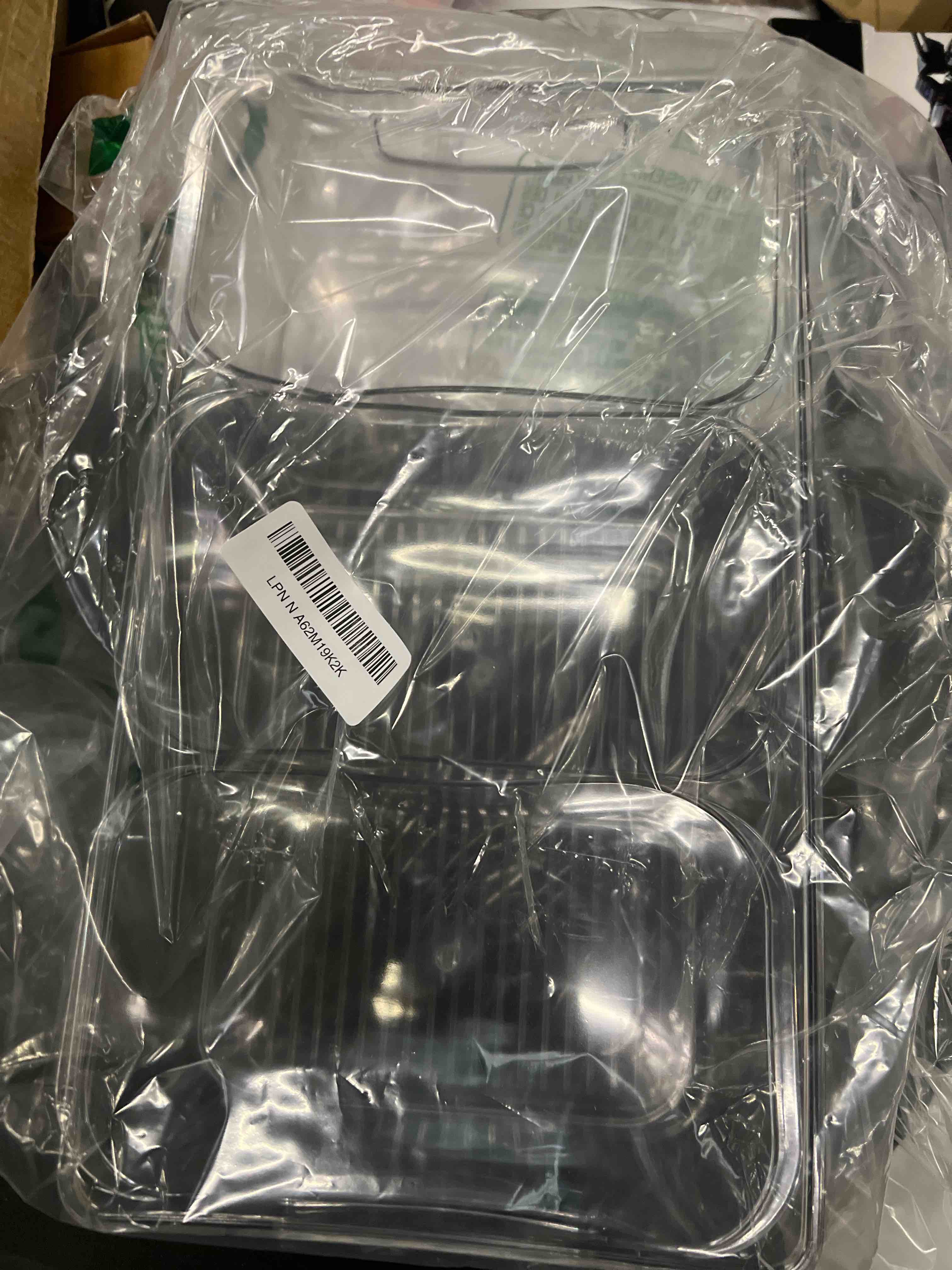 Condition photo showing Good Condition for Hudgan Large Taco Bar Serving Set for Party with 3 Containers(50 Oz), Mimosa Bar Accessories with Separate Lids, Chilled Condiment Caddy Organizer for Salad, Fruit, Party Garnish