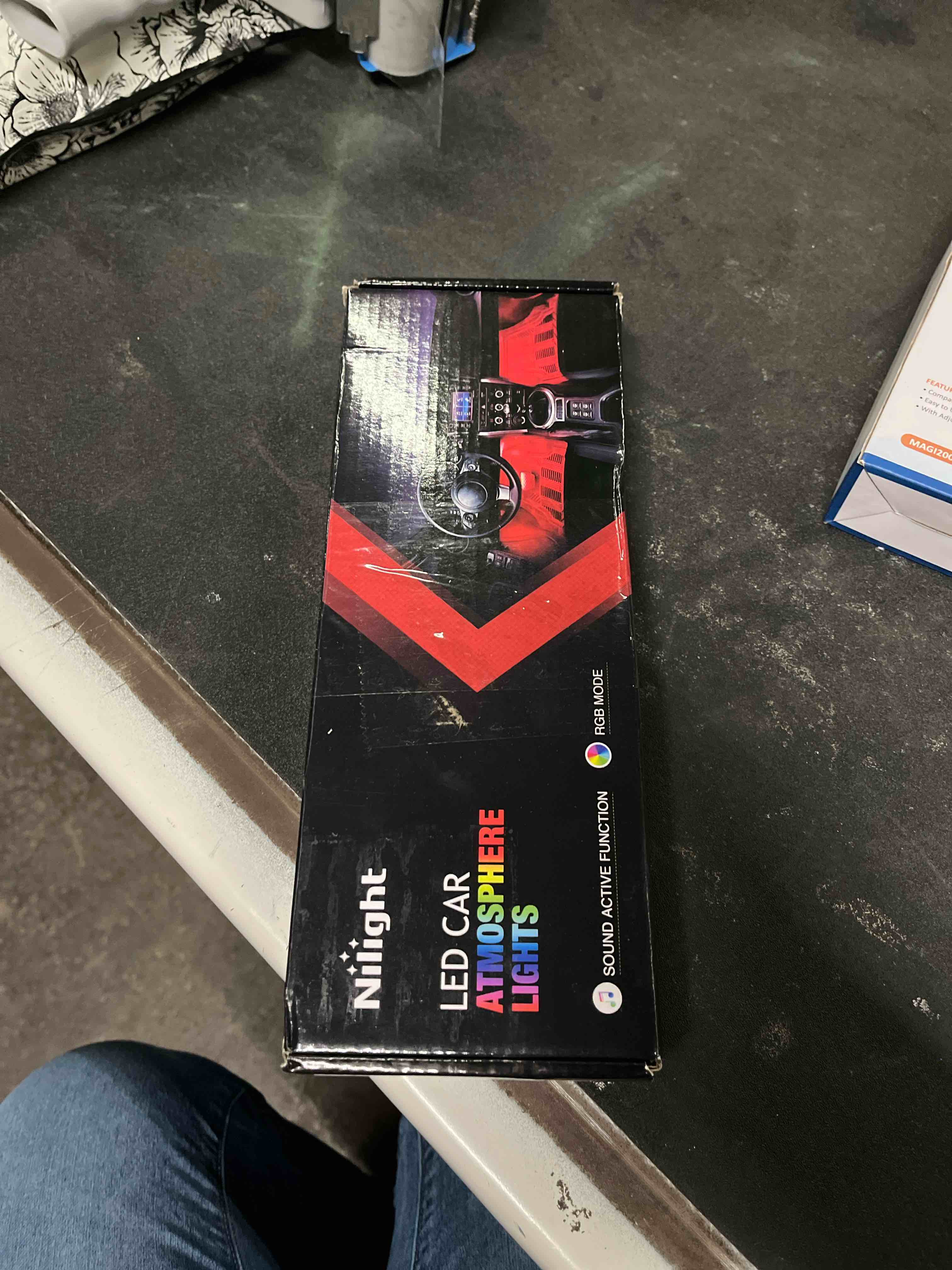 Condition photo showing Good Condition for Nilight 48 LEDs DC 5V Multicolor Music Car Strip Light Under Dash Lighting Kit with Sound Active Function and Wireless Remote Control, 2 Years Warranty, 4PCS USB Interior Lights