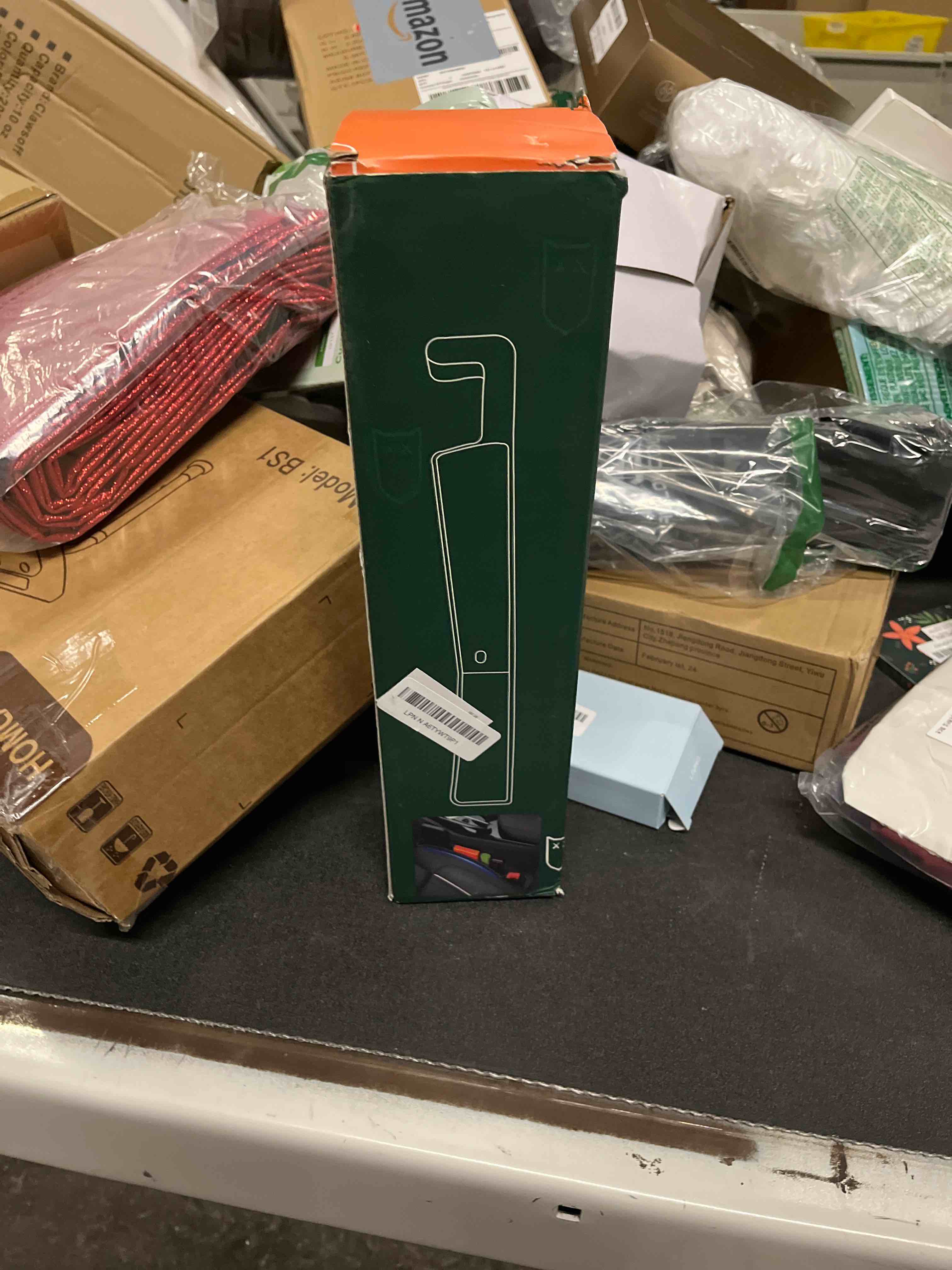 Condition photo showing Good Condition for 2PCS Car Seat Gap Filler, Automotive Seat Organizer Fill The Gap Between Seat and Console, Universal Car Storage Box Inserts Fill The Gap Between Seat &Console for Coins Wallets Keys (Black)