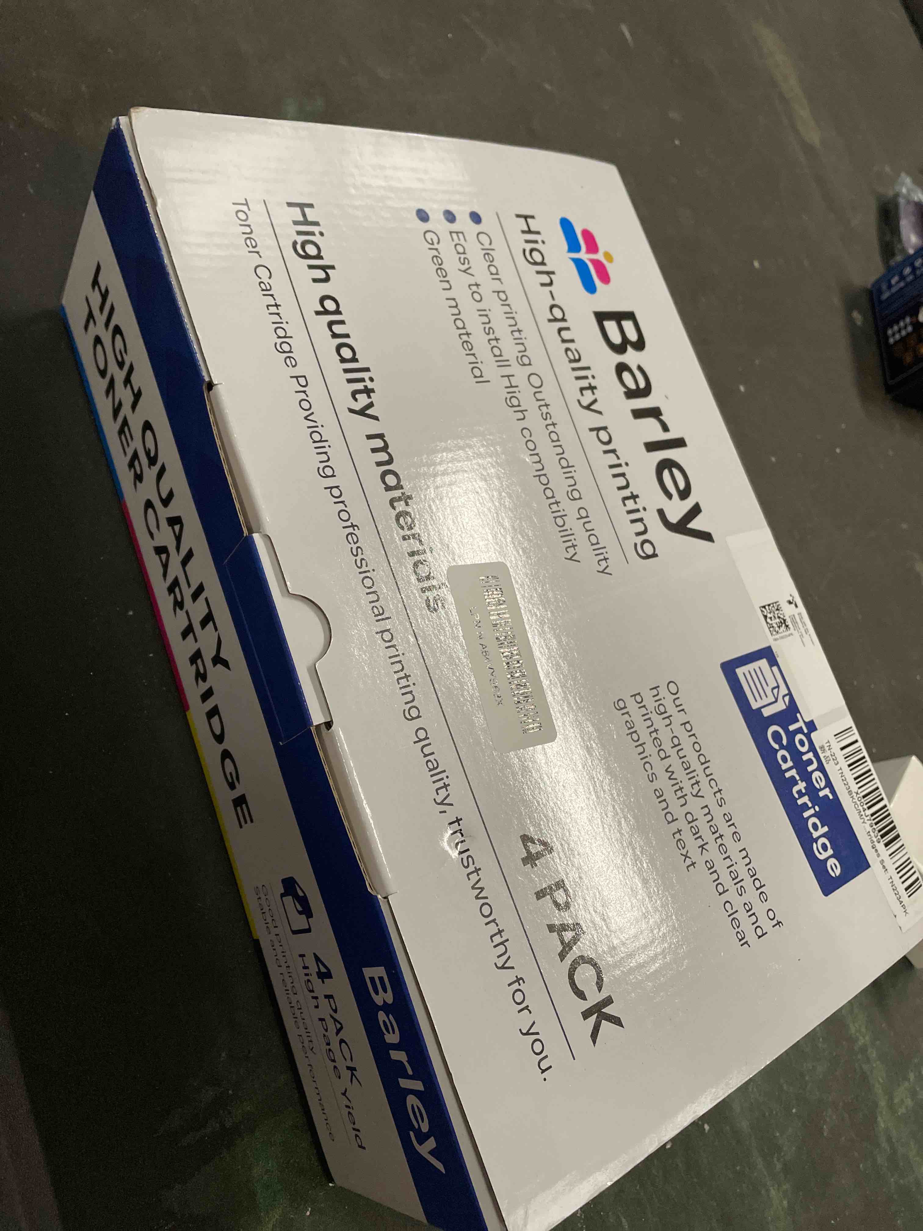 Condition photo showing Good Condition for TN-223 TN223BK/C/M/Y Toner Cartridge 4 Pack Compatible TN223 4PK TN-223BK/C/M/Y Ink Cartridges Replacement for Brother TN223 Black Cyan Magenta Yellow Toner Cartridges Set: TN2234PK TN223-4PK