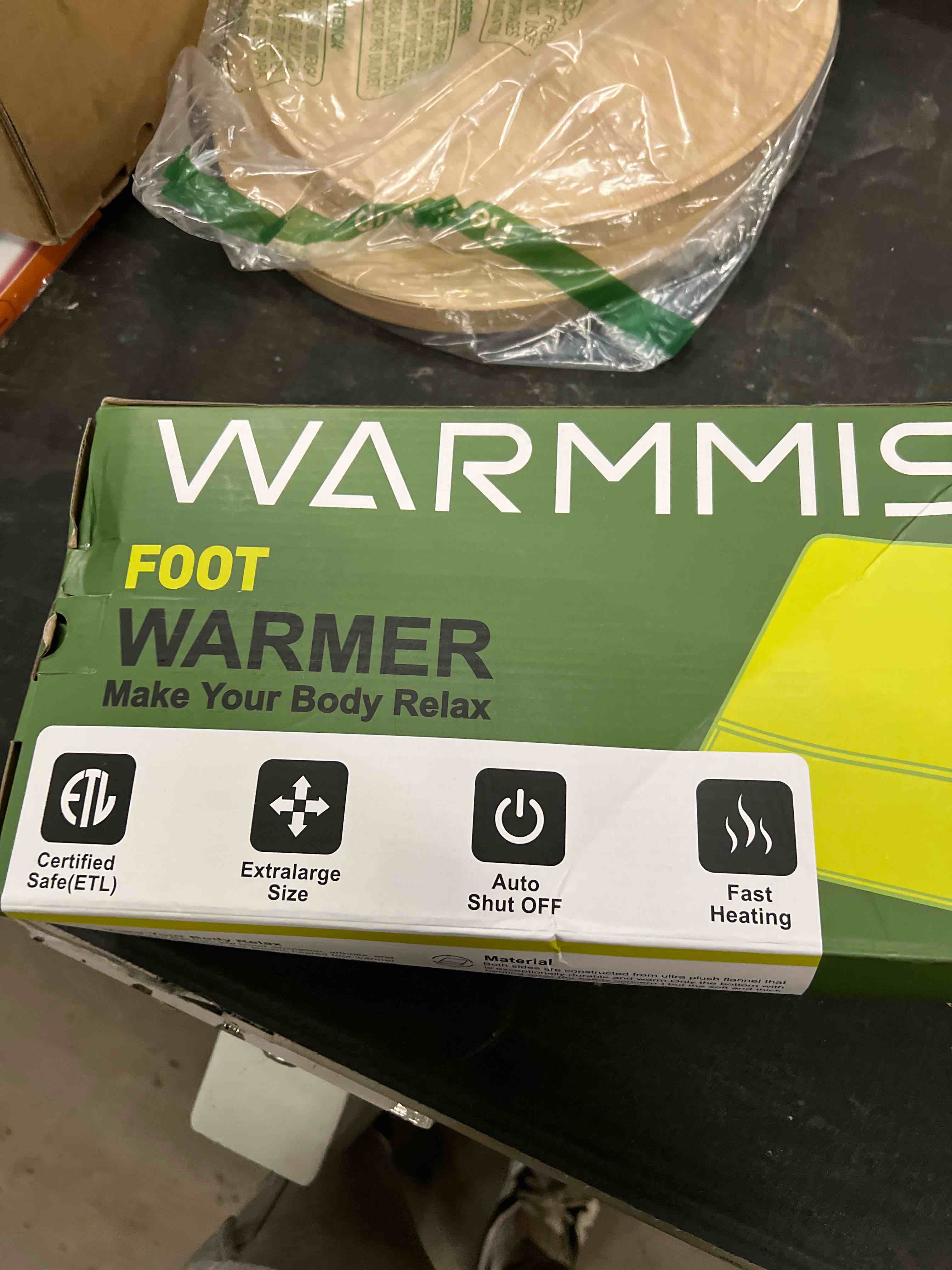 Condition photo showing Good Condition for WarmMist Electric Heated Foot Warmers,22”×20” Heating Pad for Feet with 3 Heat Settings,ETL Certified Feet Warmer for Women and Men,Back and Legs,Auto Shut Off,Birthday Christmas Gifts,Brown
