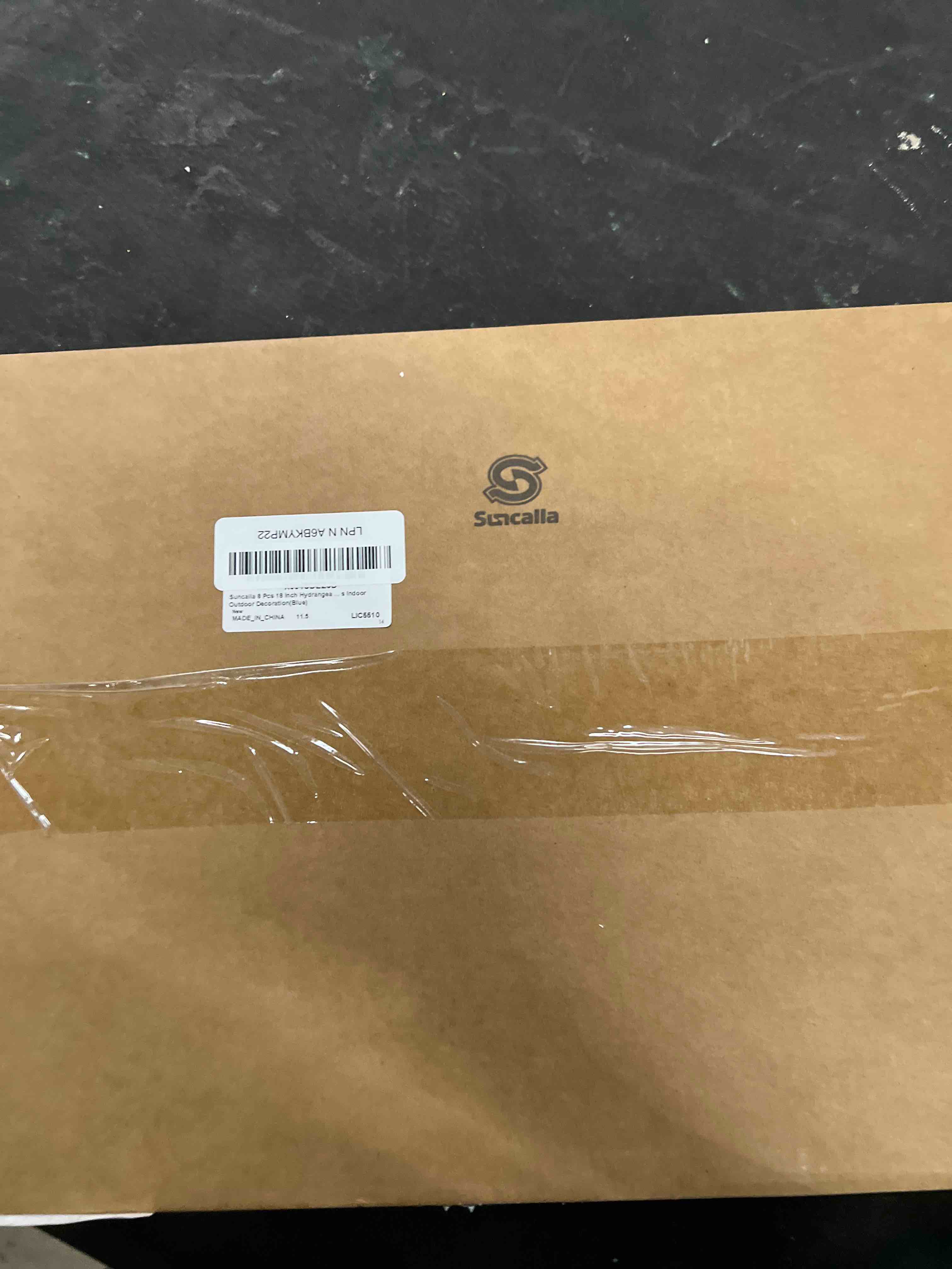 Suncalla 8 Pcs Blue Hydrangea Artificial Flowers 18 Inch Valentines Faux Hydrangea Flowers with Stem