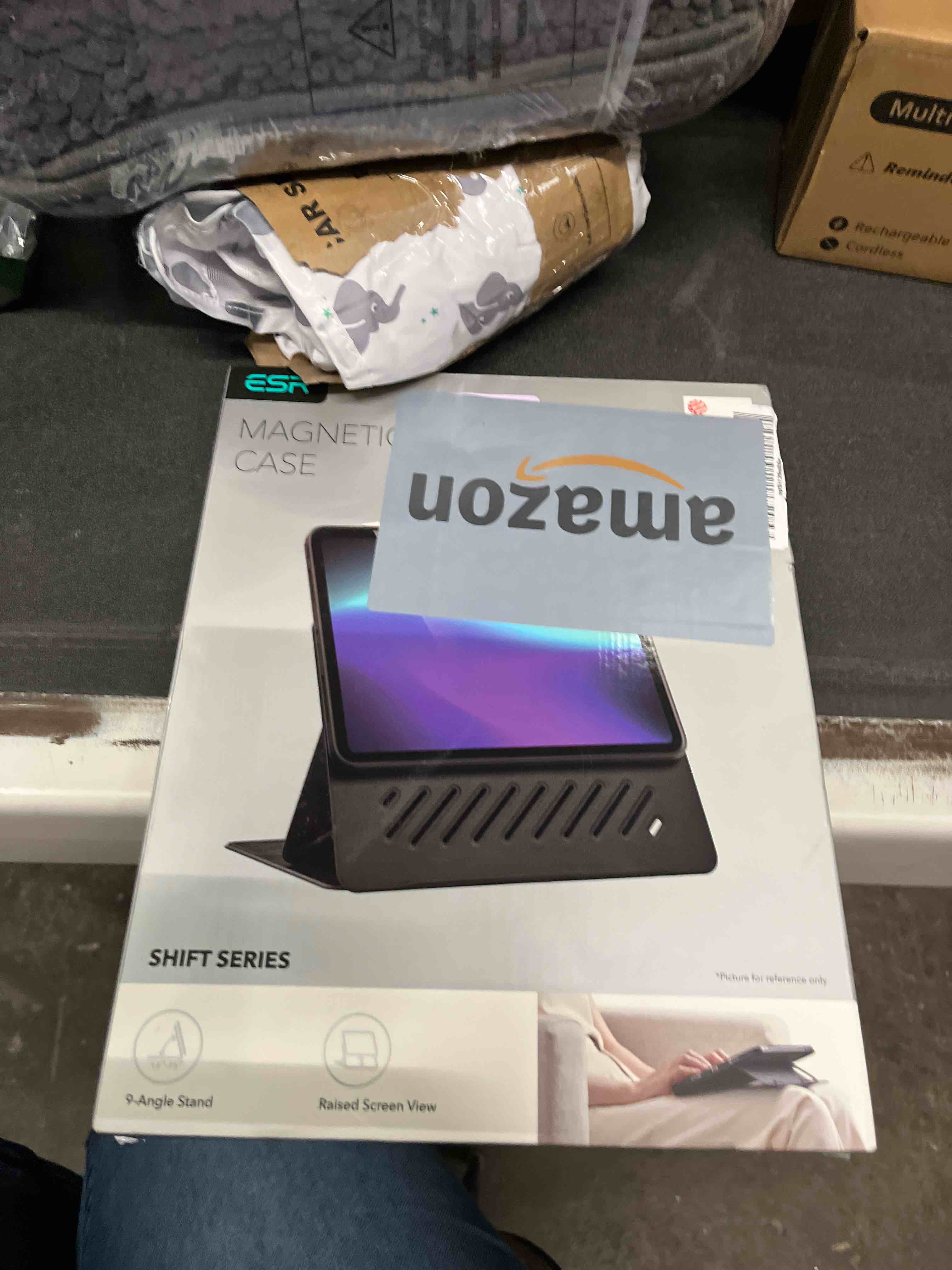 Condition photo showing Good Condition for ESR for iPad Pro 12.9 Case (6th/5th Generation, 2022/2021), Removable Magnetic Cover, Adjustable Portrait/Landscape Stand with Raised Display View, 9 Standing Angles, Shift Series, Red