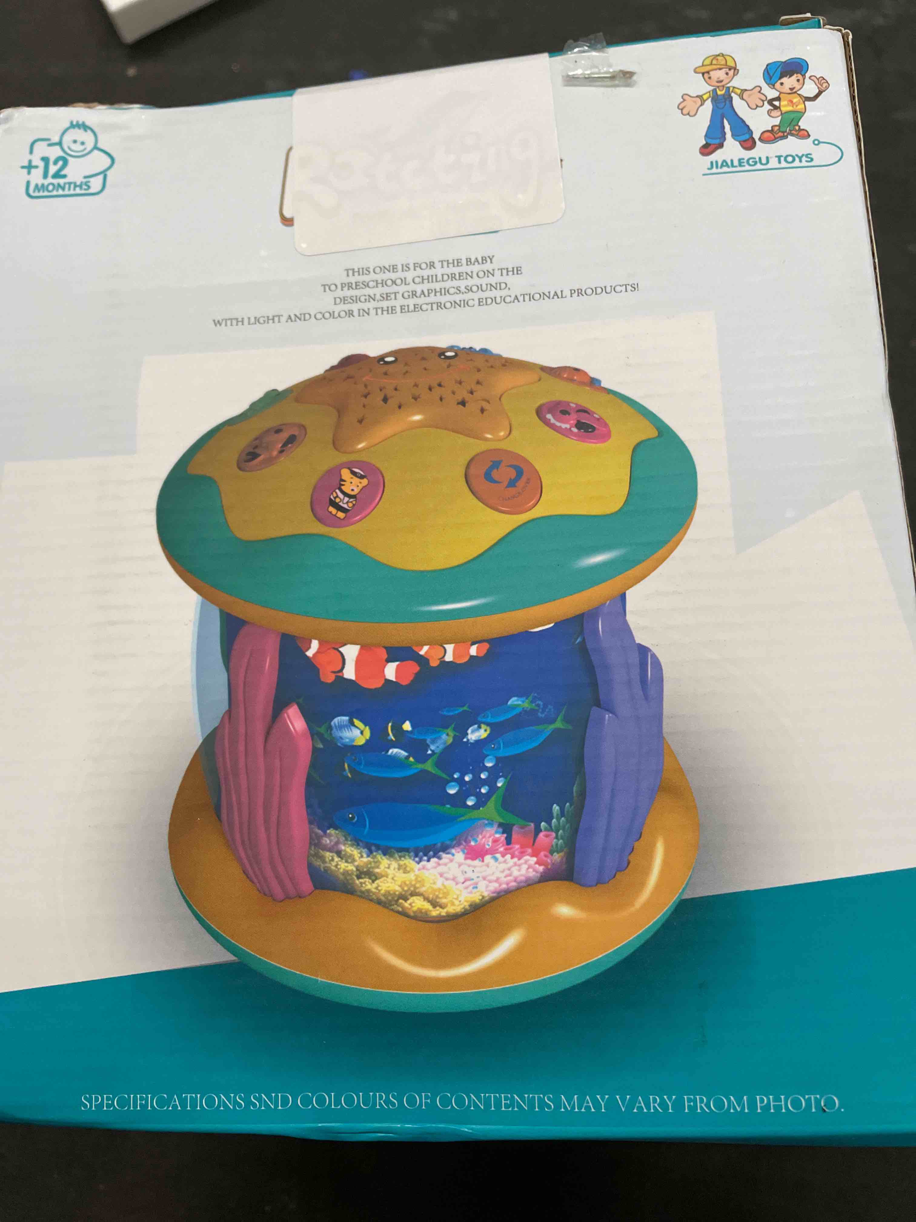 Condition photo showing Good Condition for Baby Toys 6 to 12 Months Musical Light Up Tummy Time Infant Toys 3-6 7 8 9 12-18 Months Crawling Ocean Rotating Projector Baby Gifts for 1 2 3 Year Old Boy Girl Birthday Toddlers Kids