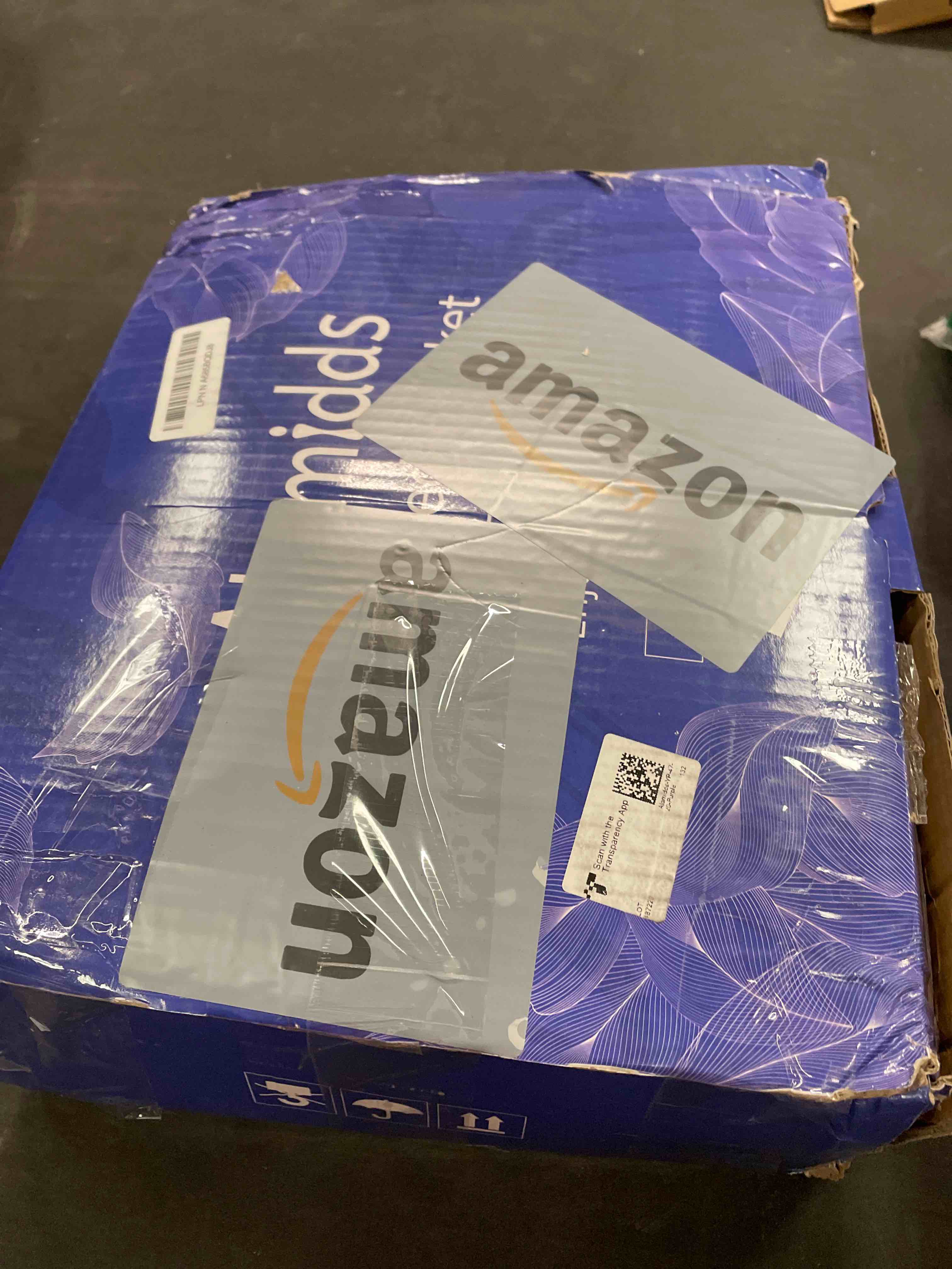 Condition photo showing Good Condition for Alomidds Weighted Blanket (48"x72",20lbs Twin Size - Purple), Weighted Blankets for Adults, Cooling Breathable Soft and Comfort Minky, Heavy Blanket Microfiber Material with Glass Beads A(purple) 48"x72" 20LBS