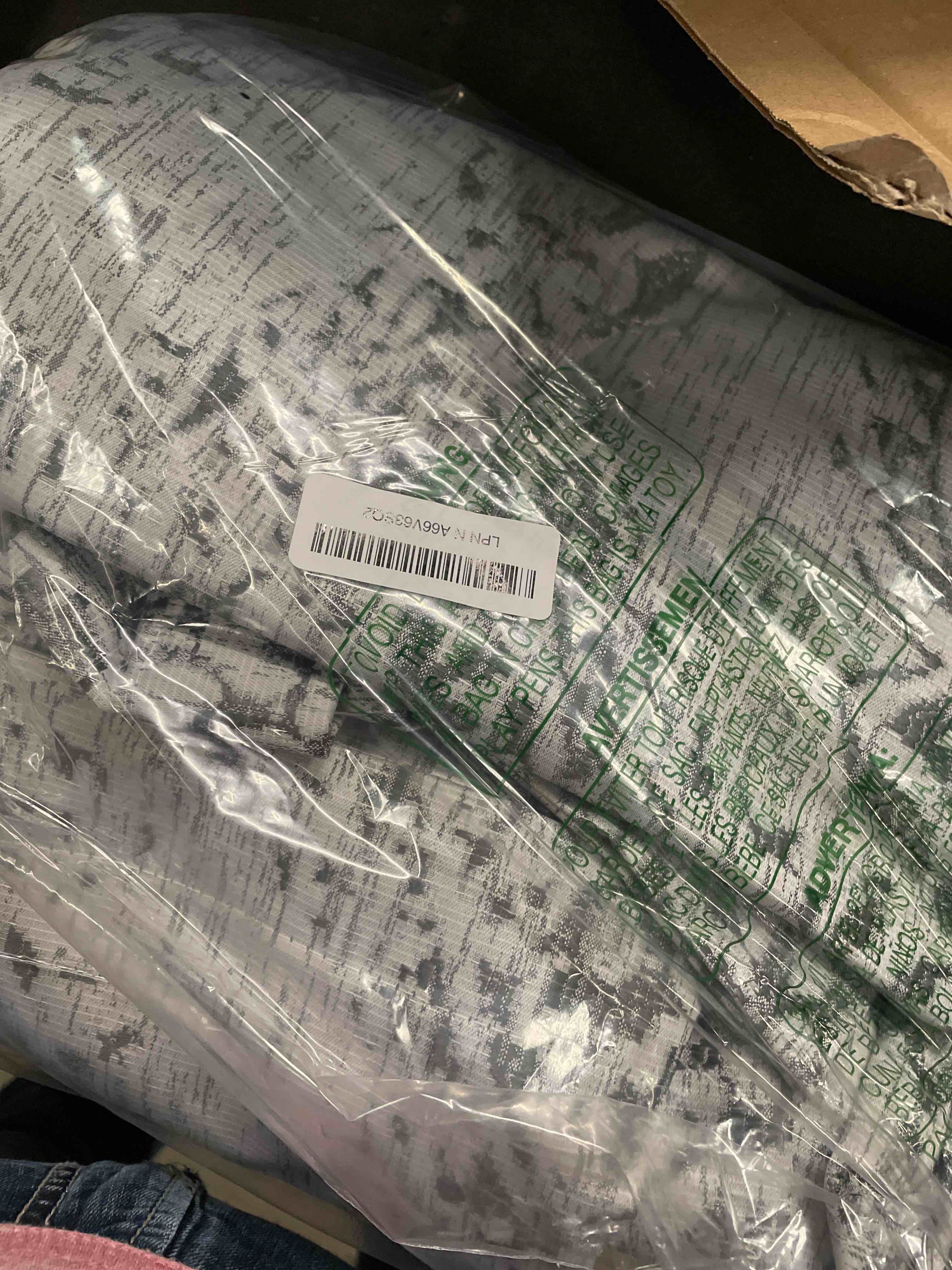 Condition photo showing Good Condition for KOUFALL Patterned Blackout Curtains for Bedroom 84 Inch Long,Grey Light Gray Black Out Moroccan Geometric Pattern Curtains for Living Room 2 Panels Set 52"W x 84"L (Pack of 2) Grey