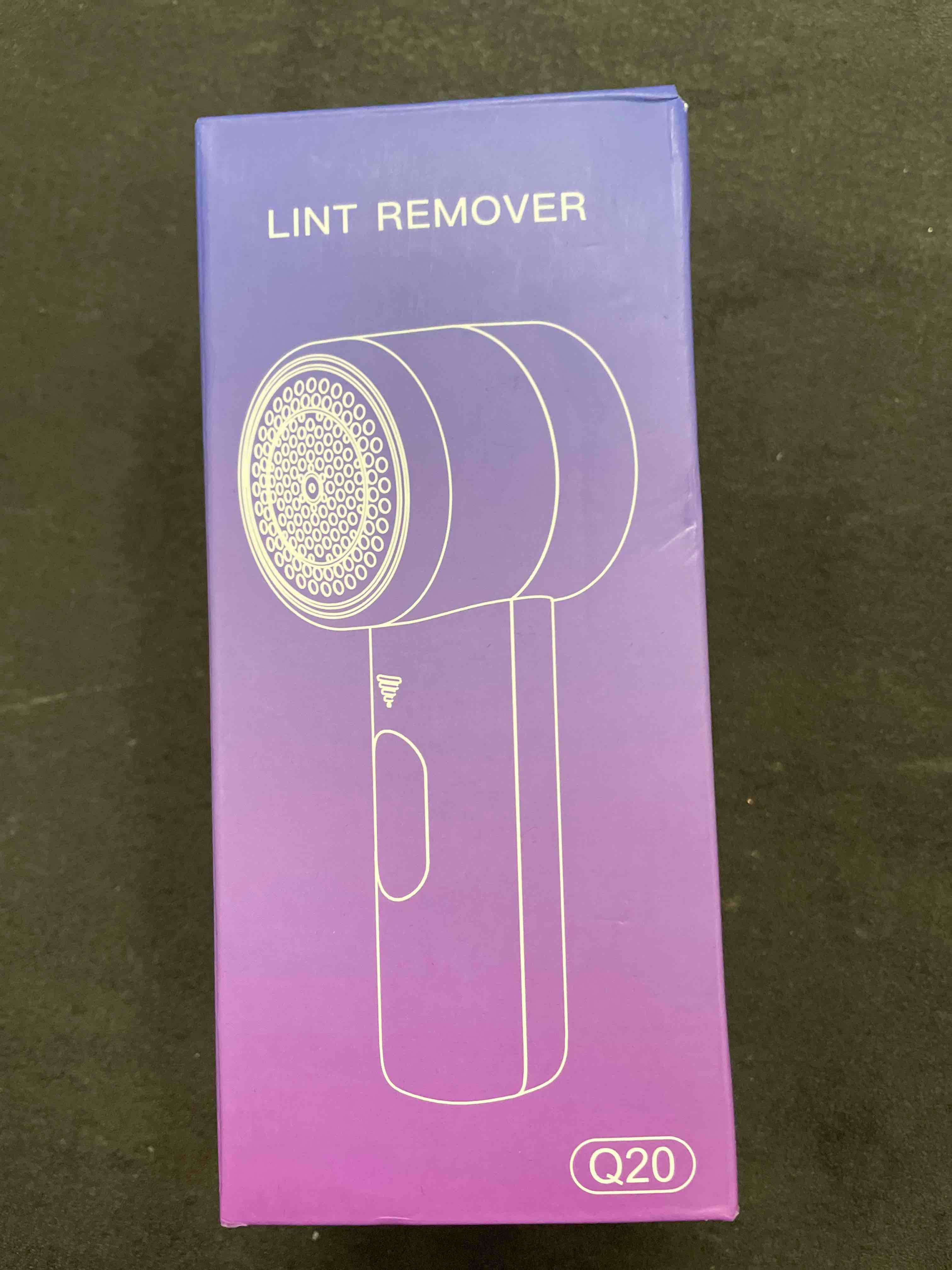 Condition photo showing Good Condition for Fabric Shaver, Lint Remover Rechargeable, Electric Portable Sweater Defuzzer with 3 Speeds, 6 Leaf Blades, Digital LED Display to Remove Pilling for Clothes, Furniture, Sweater, Couch, Blanket Black